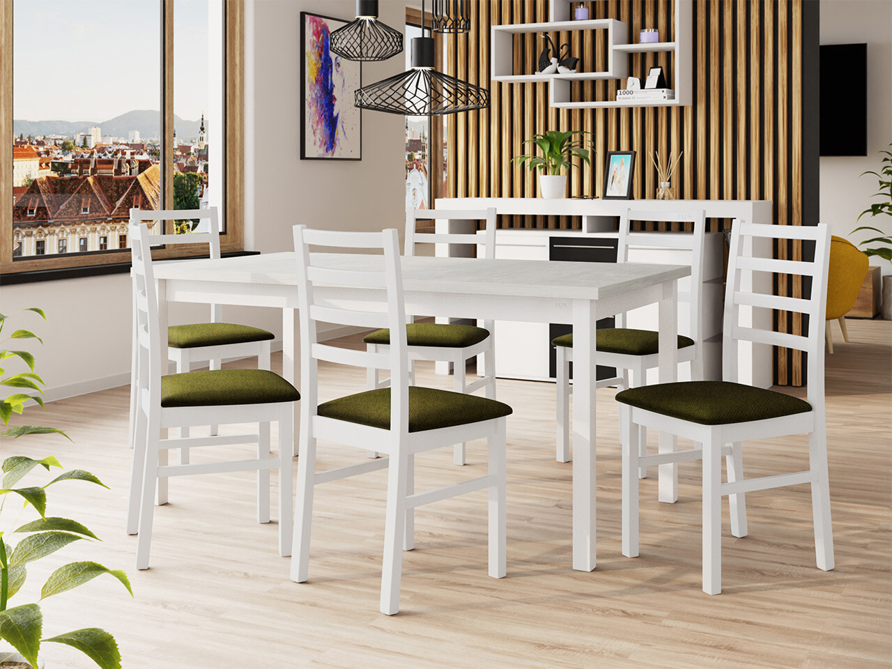 Dining set Victorville 307 (White)