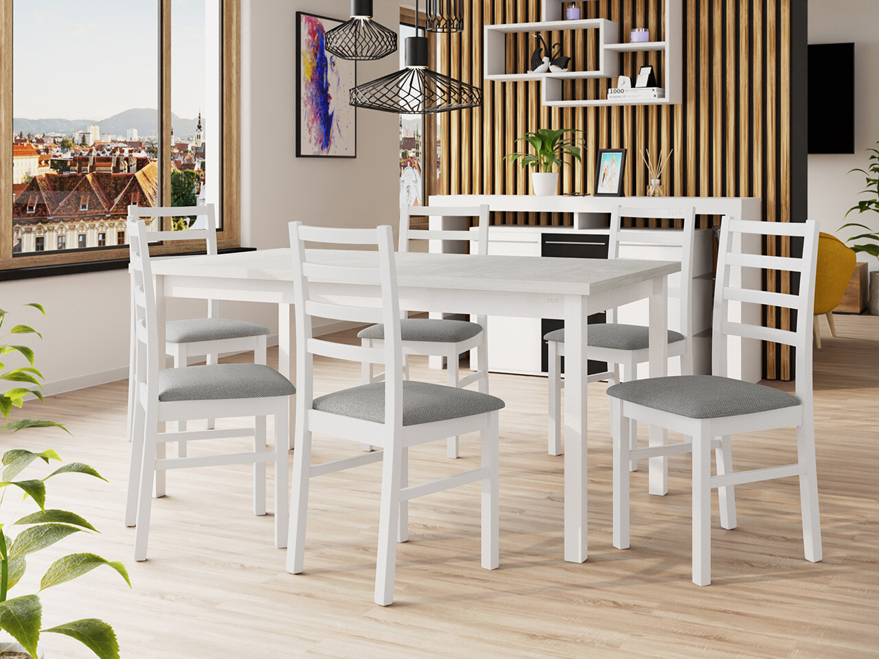 Dining set Victorville 307 (White)