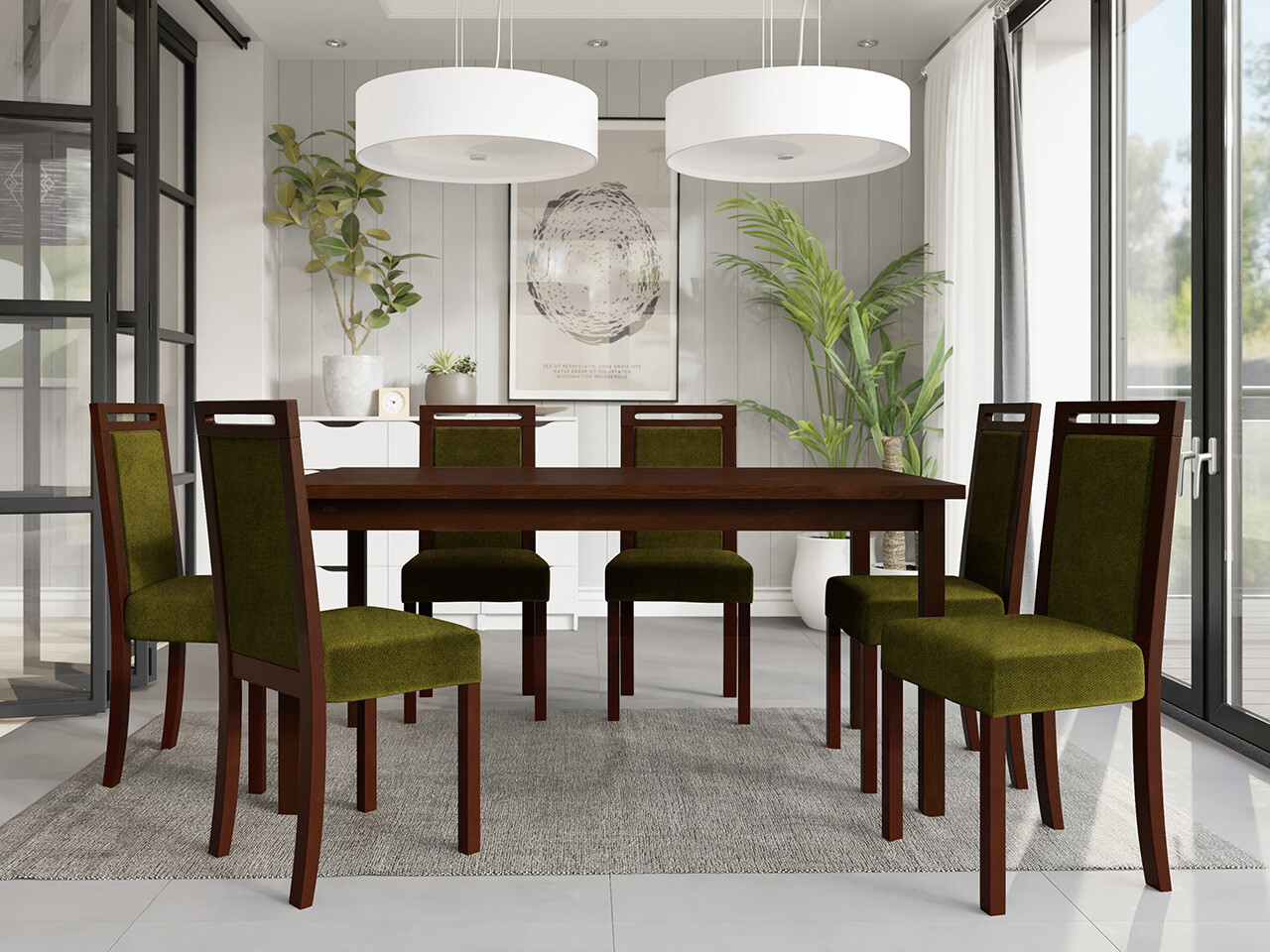 Dining set Victorville 308 (Nut)