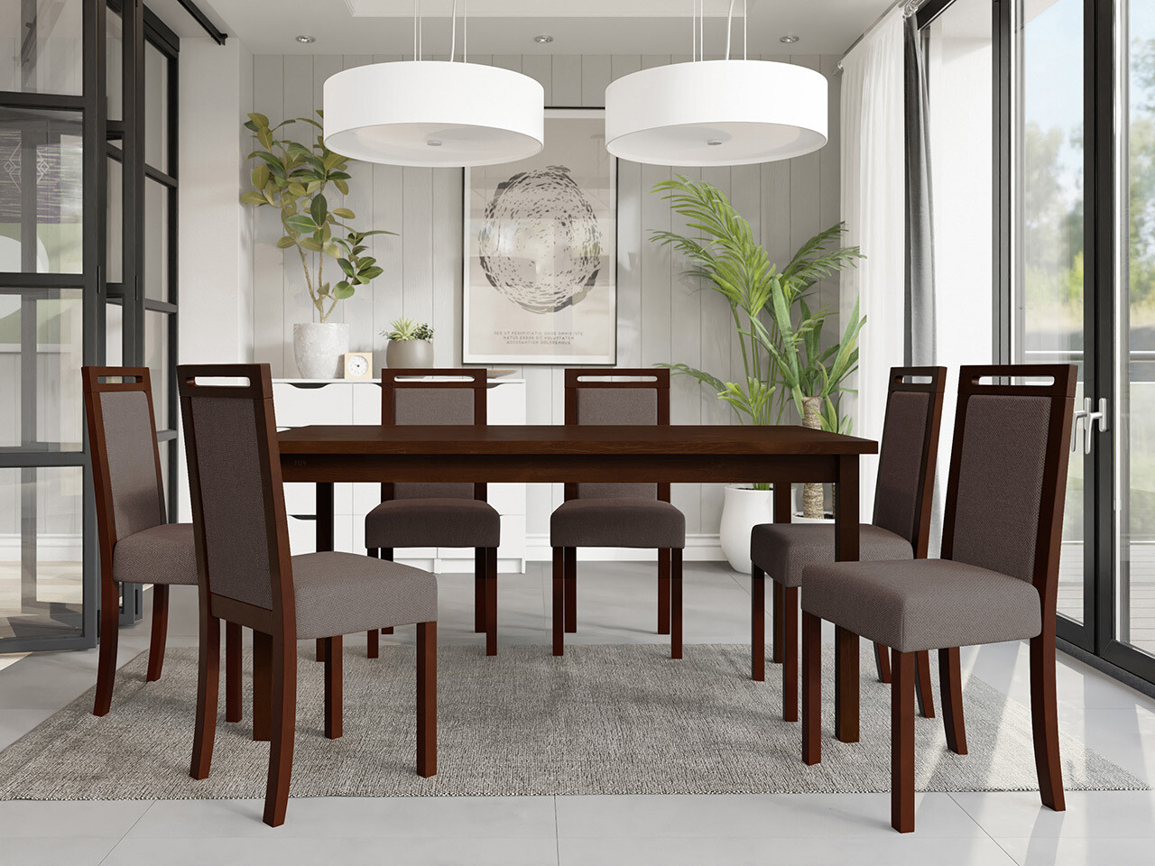 Dining set Victorville 308 (Nut)