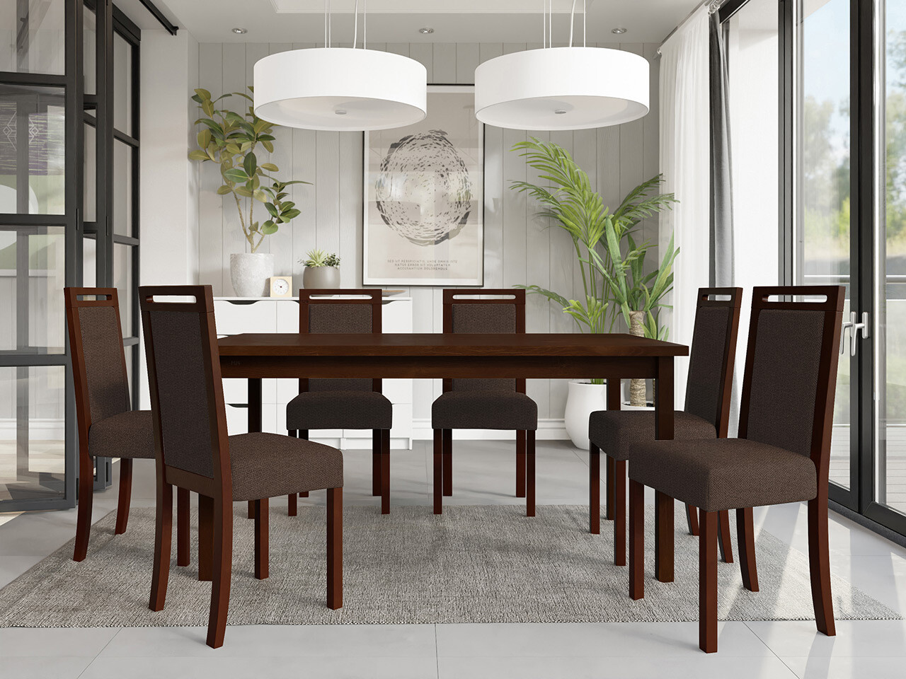 Dining set Victorville 308 (Nut)