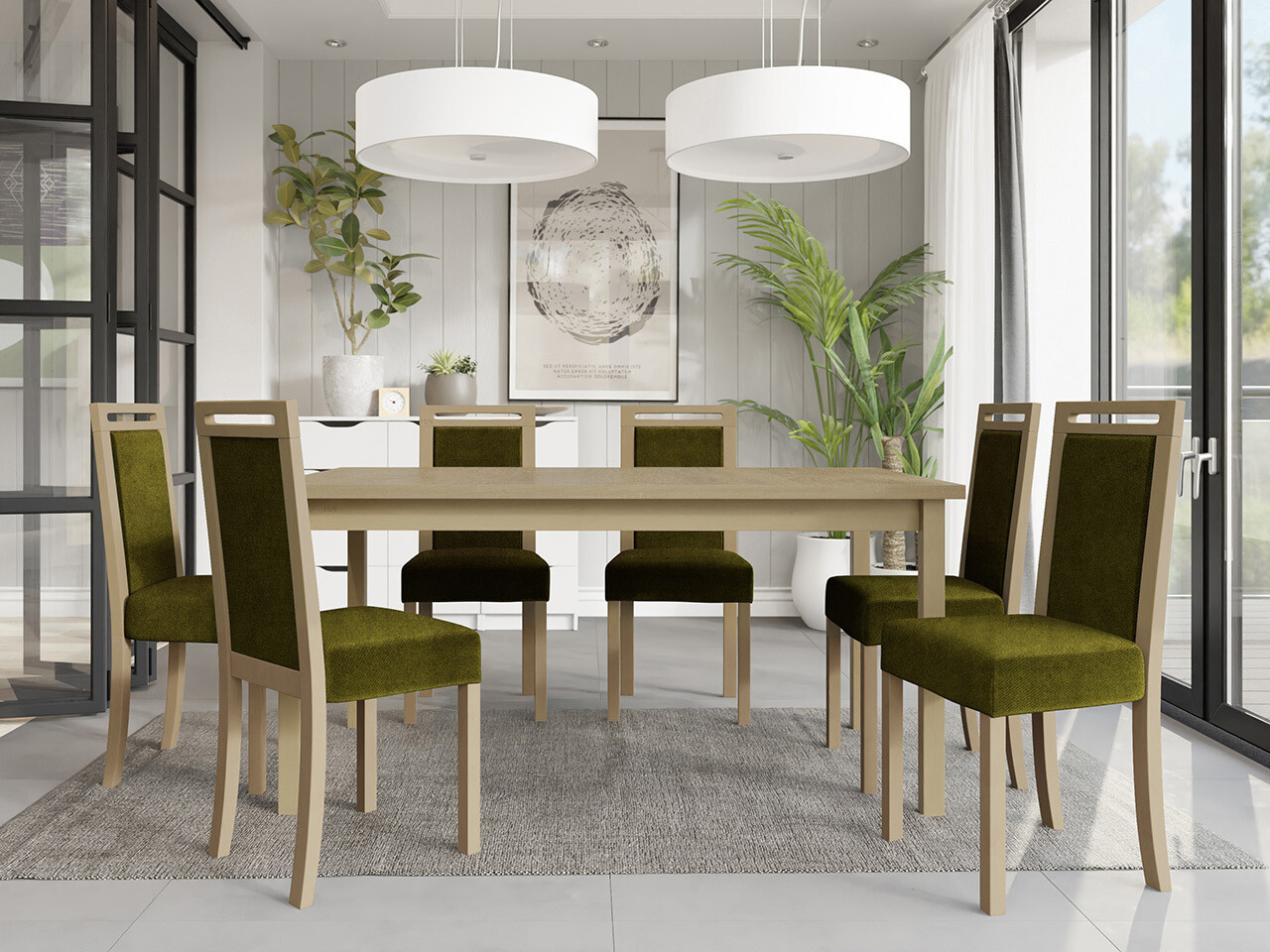 Dining set Victorville 308 (Sonoma oak)