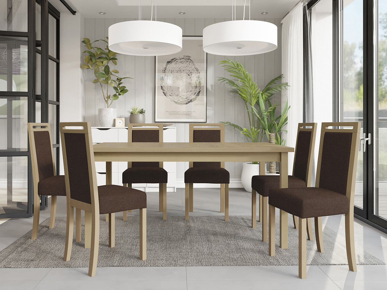 Dining set Victorville 308 (Sonoma oak)