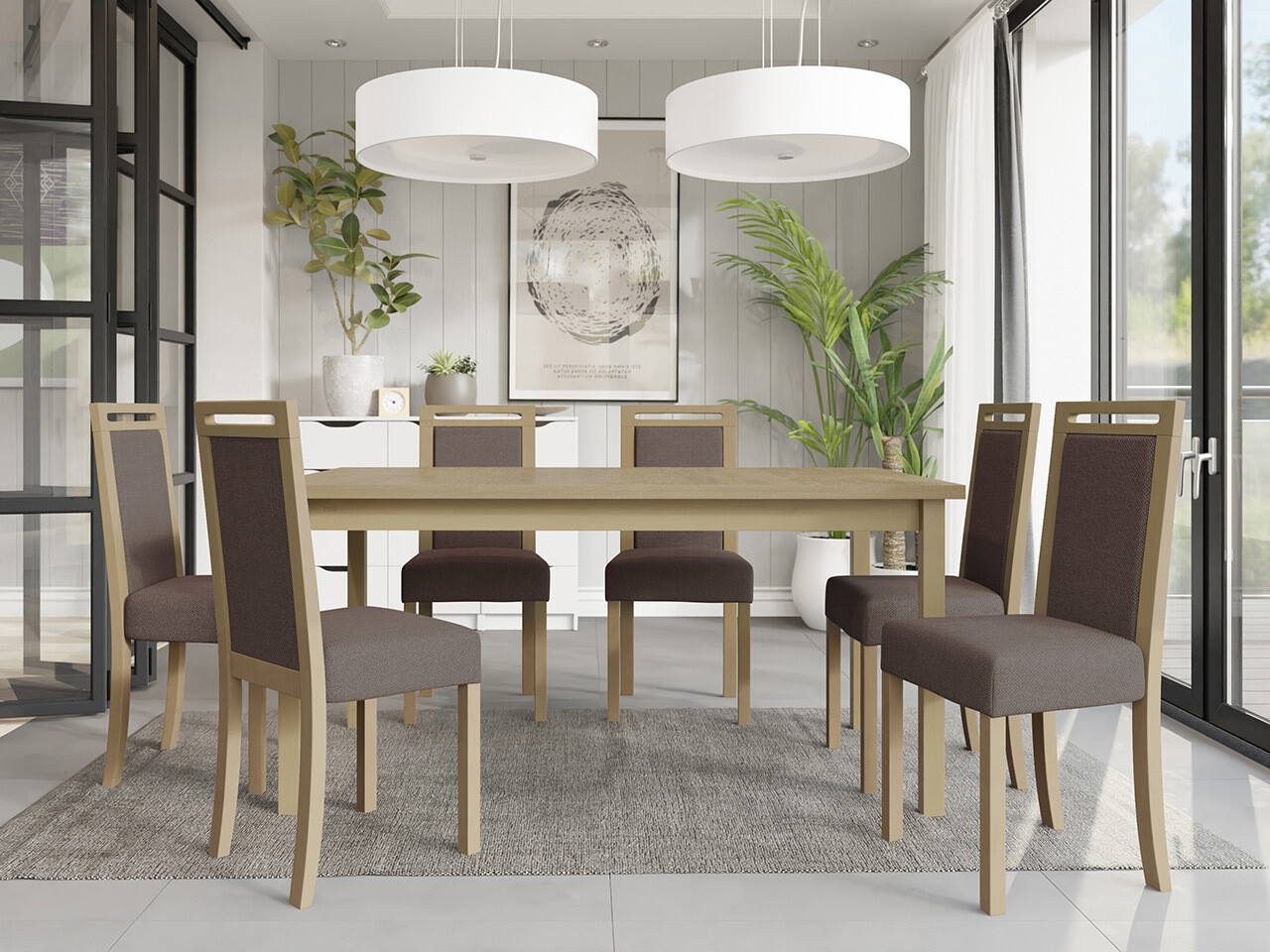 Dining set Victorville 308 (Sonoma oak)