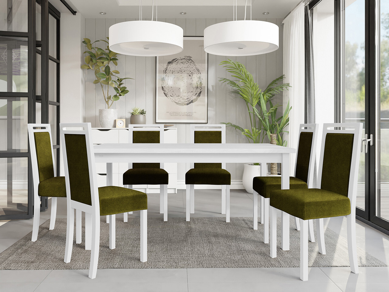 Dining set Victorville 308 (White)