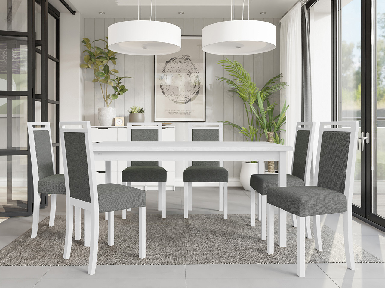 Dining set Victorville 308 (White)