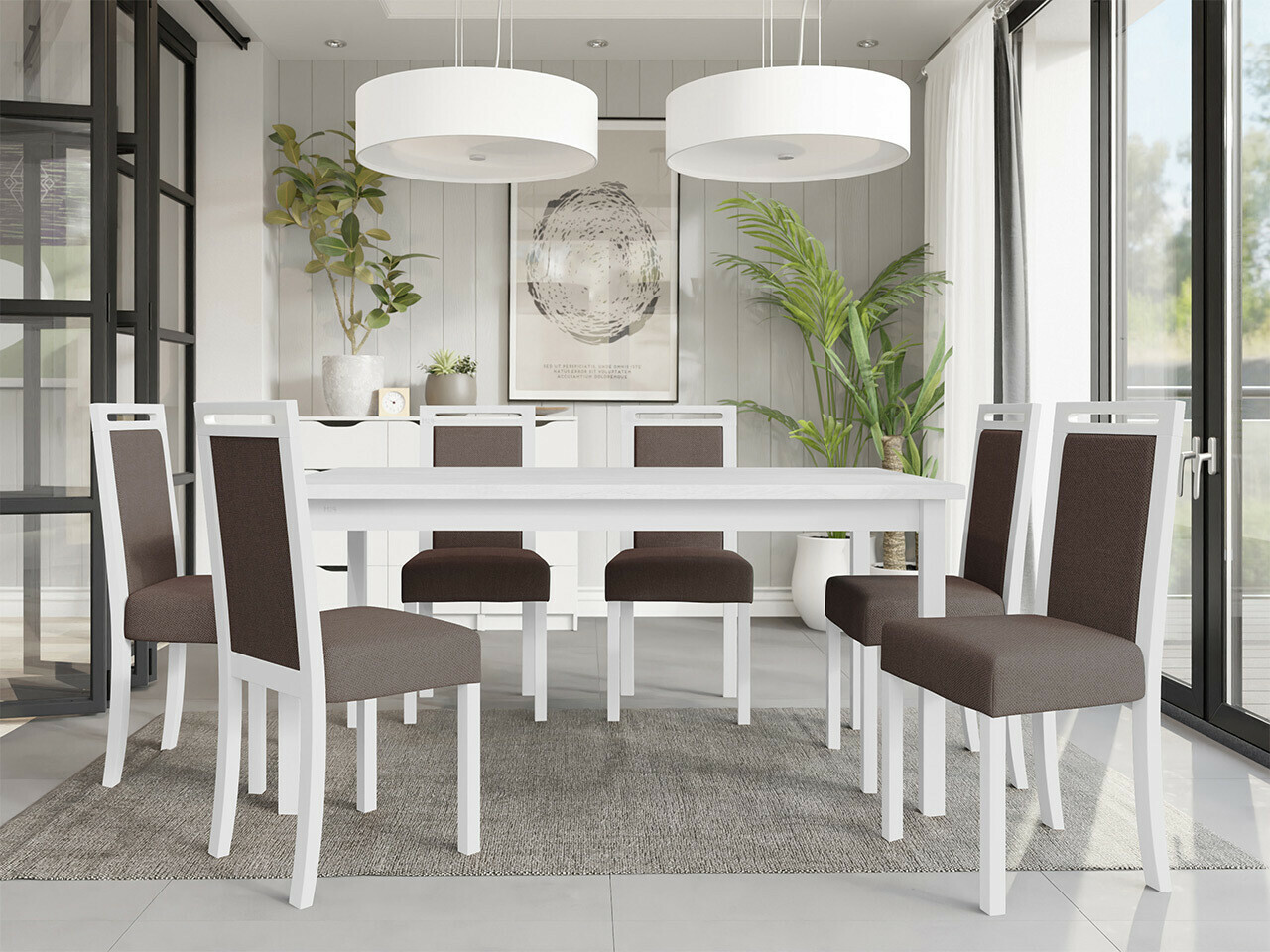 Dining set Victorville 308 (White)