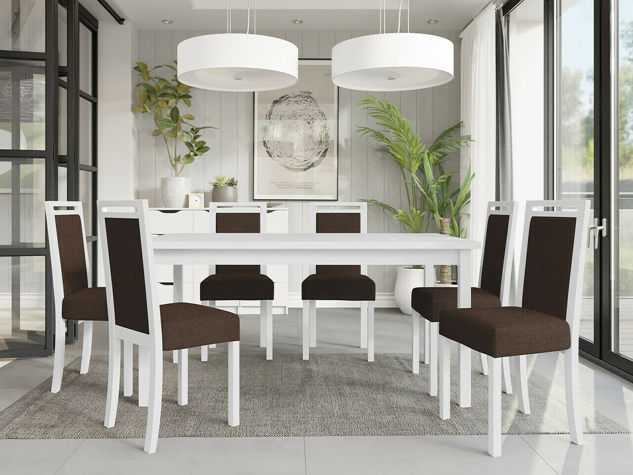 Dining set Victorville 308 (White)