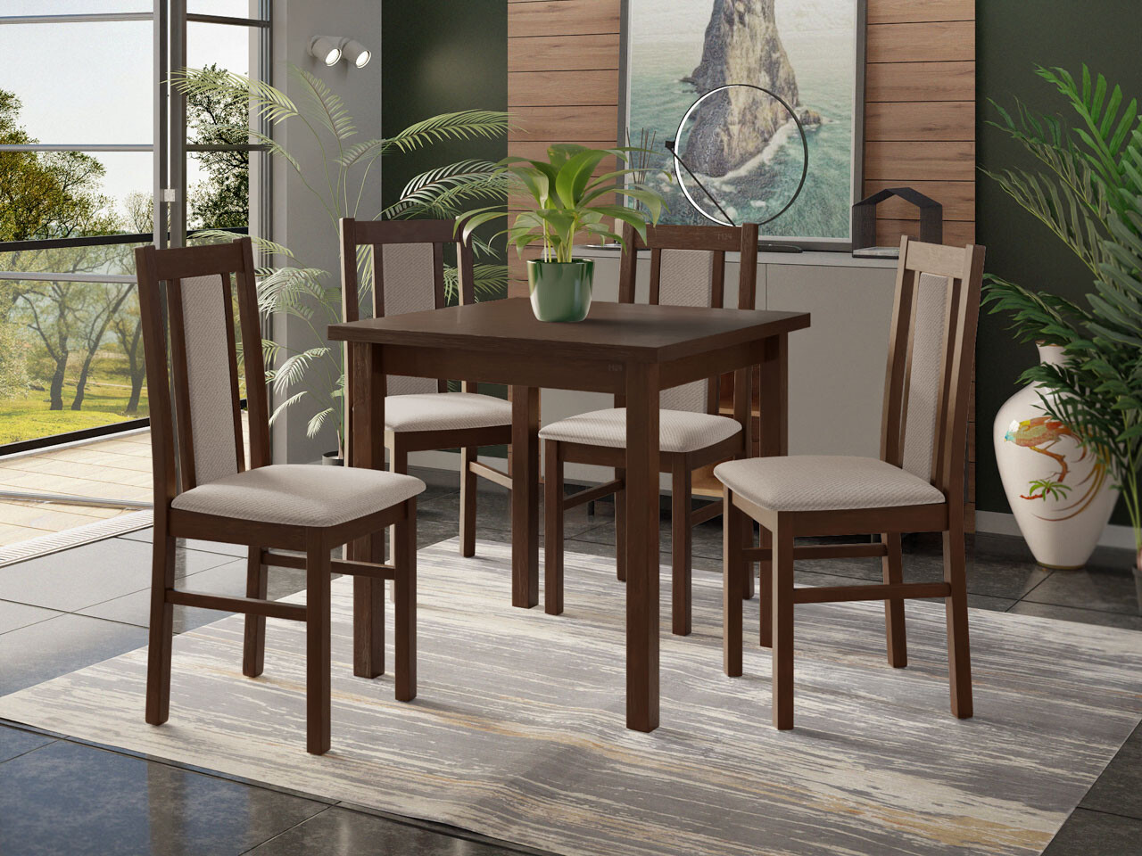 Dining set Victorville 310 (Nut)