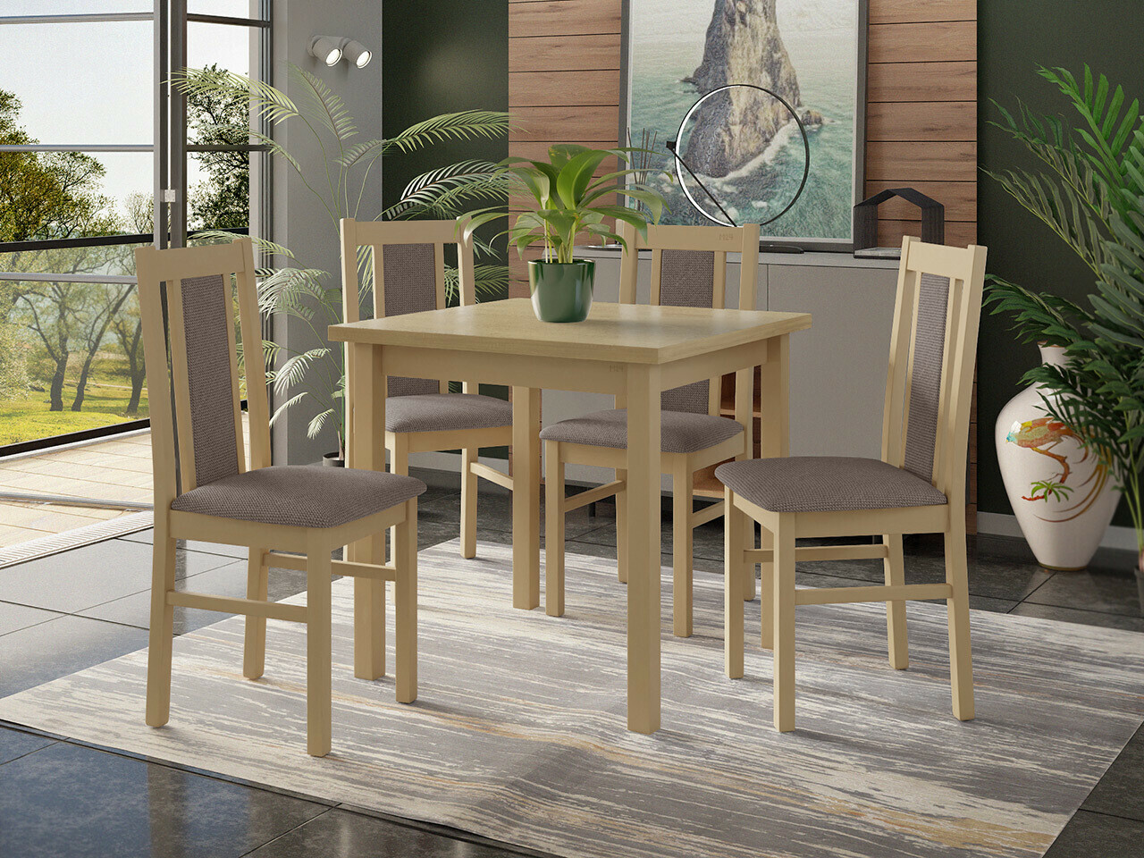 Dining set Victorville 310 (Sonoma oak)