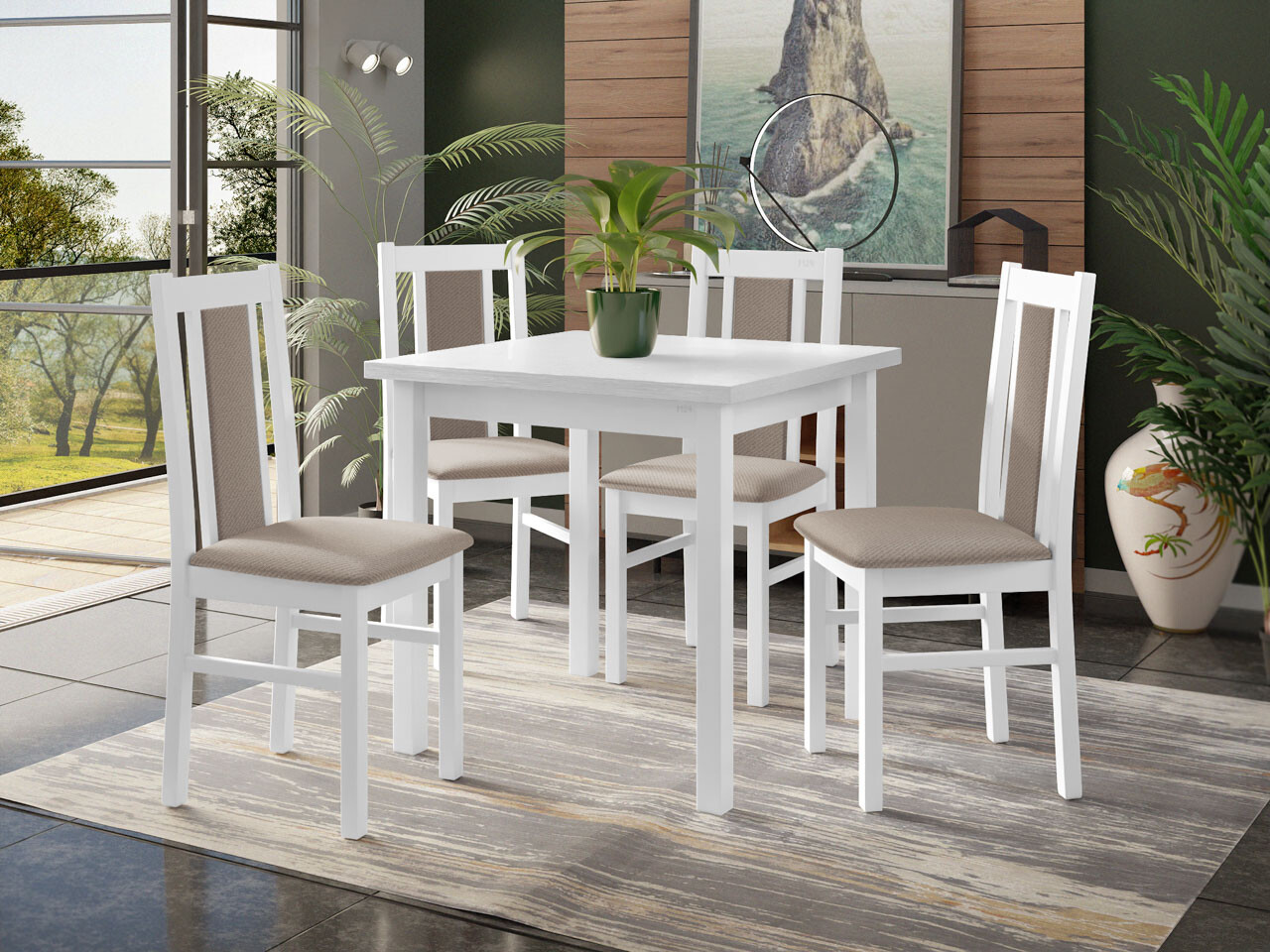 Dining set Victorville 310 (White)