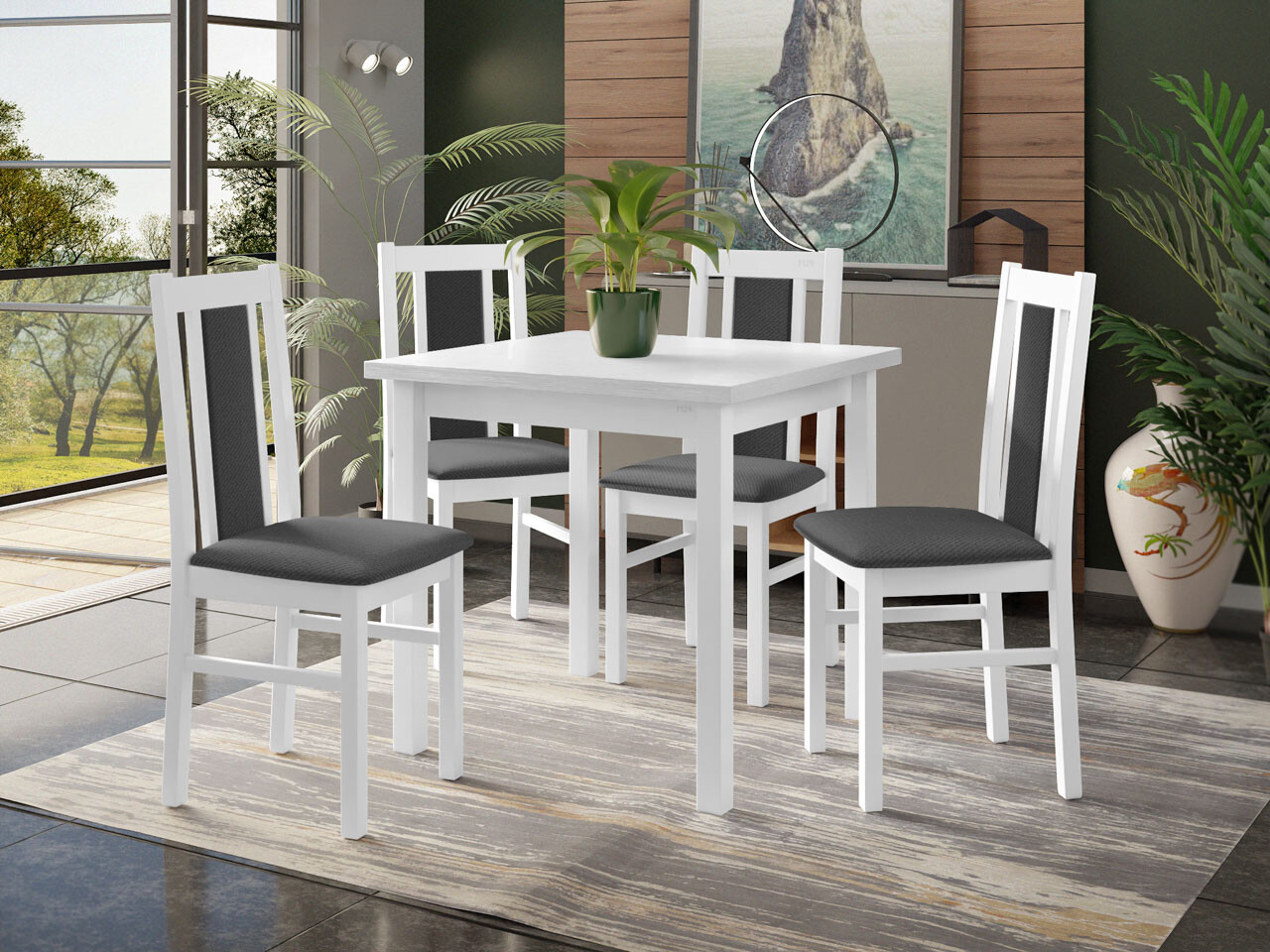 Dining set Victorville 310 (White)