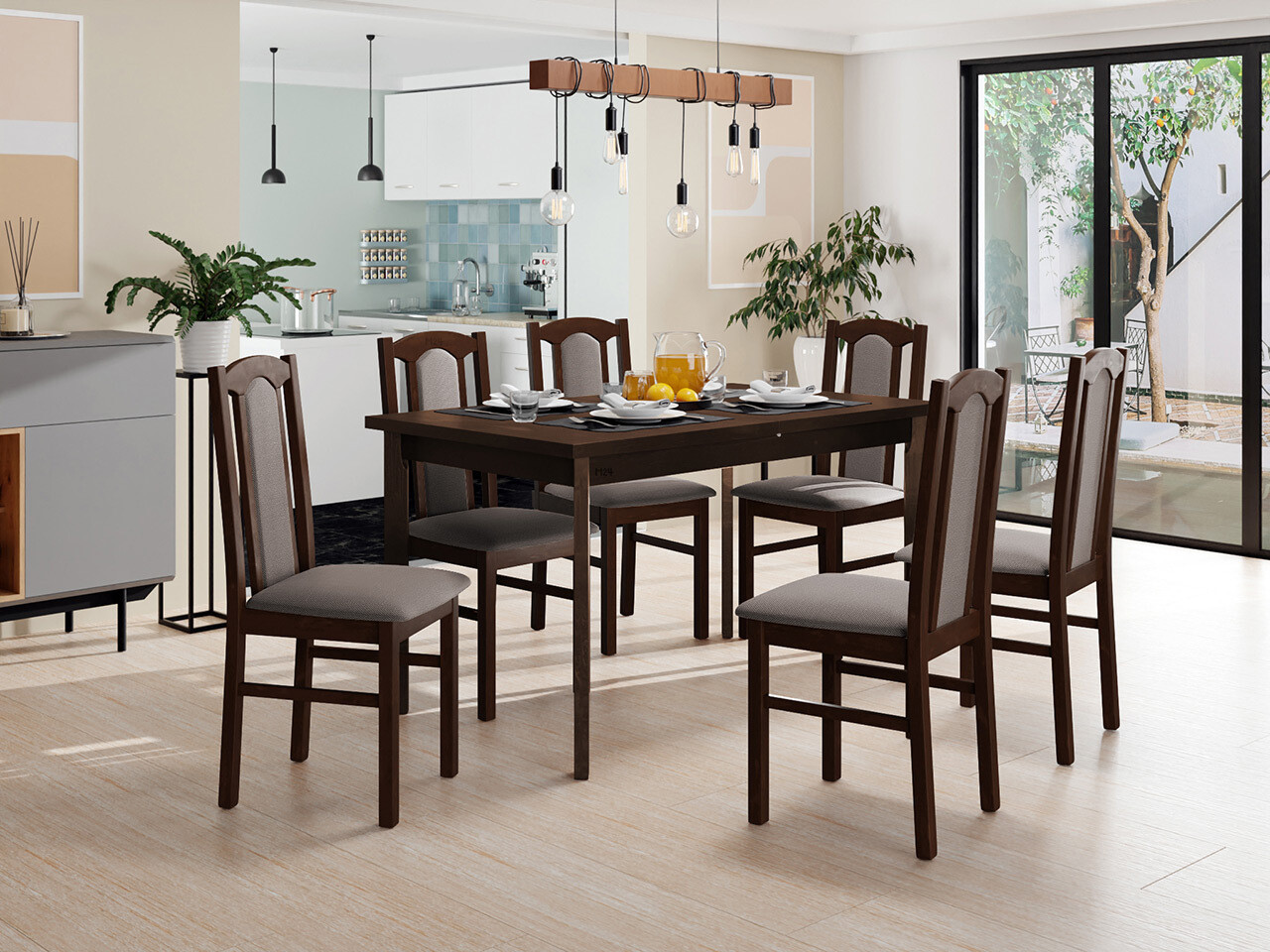 Dining set Victorville 313 (Nut)