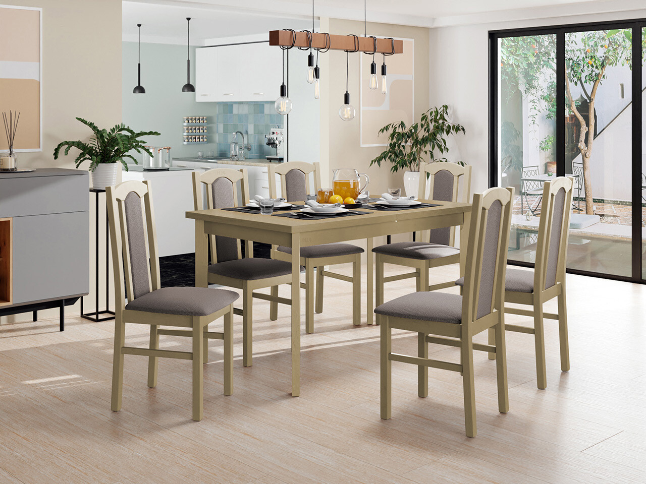 Dining set Victorville 313 (Sonoma oak)