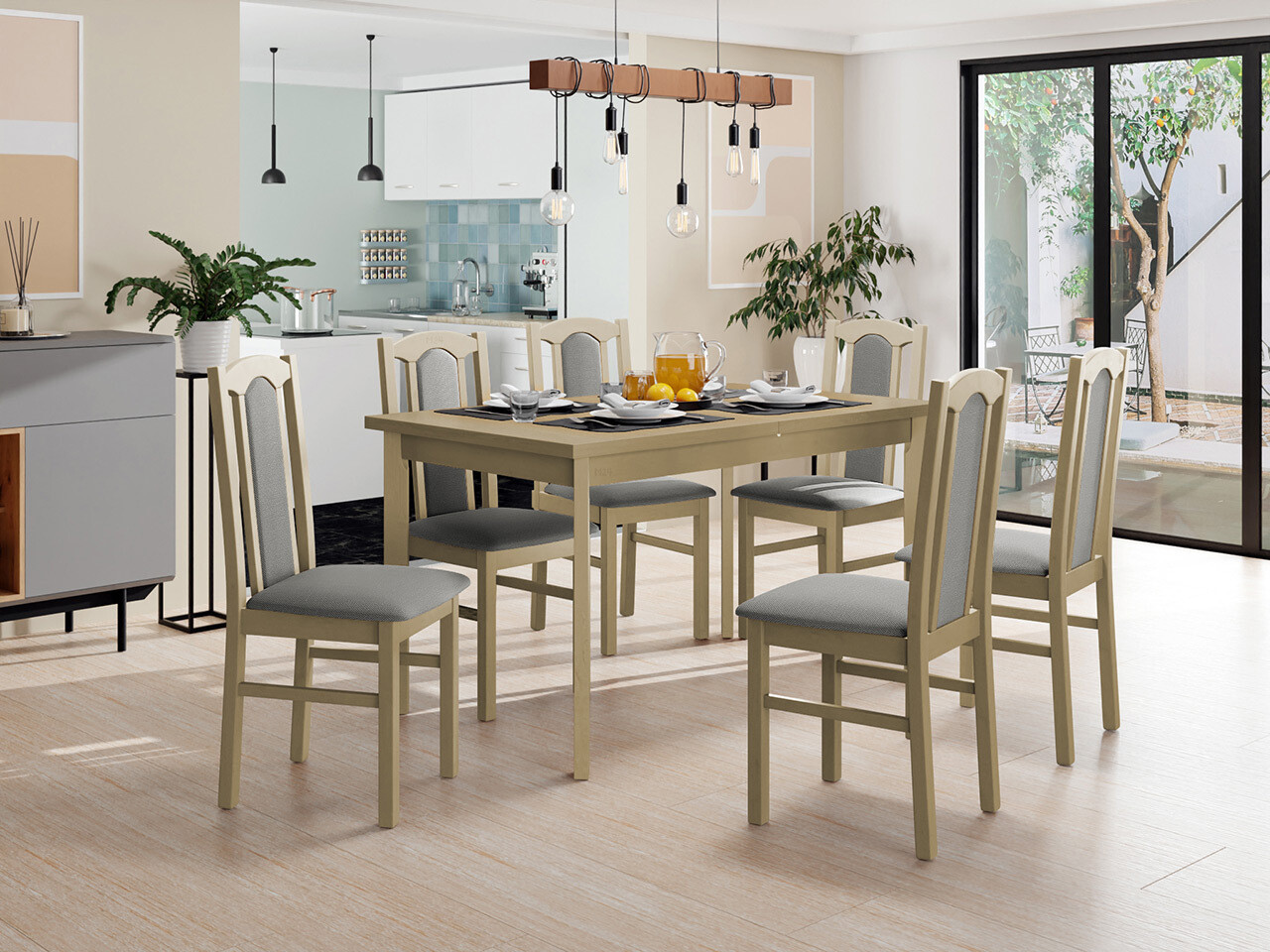 Dining set Victorville 313 (Sonoma oak)