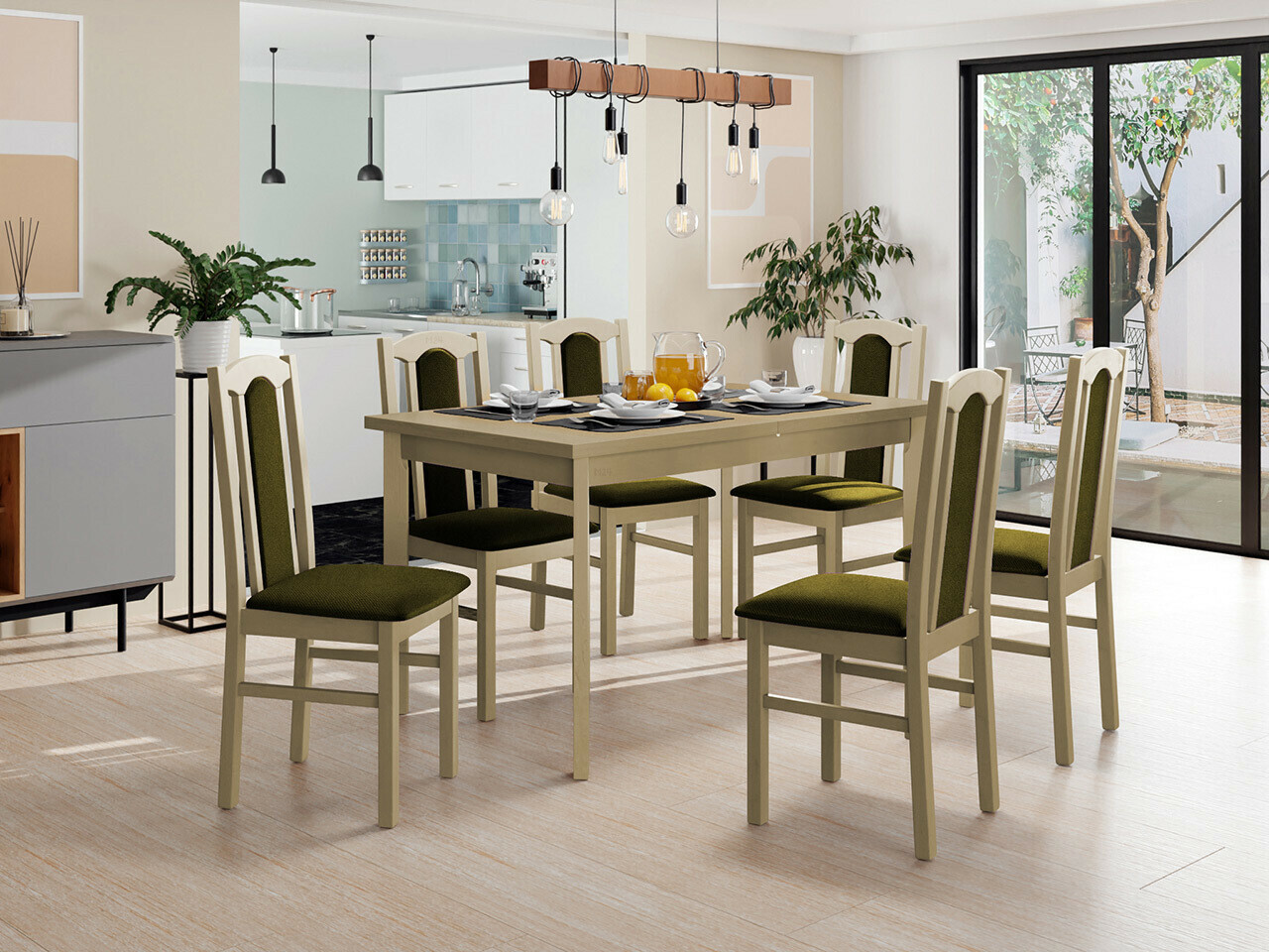 Dining set Victorville 313 (Sonoma oak)