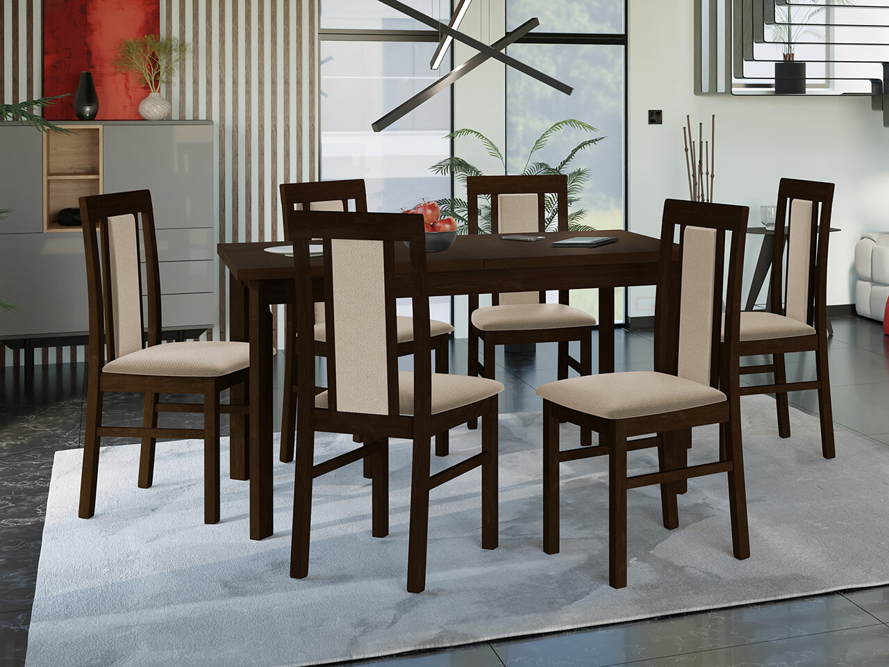 Dining set Victorville 315 (Nut)