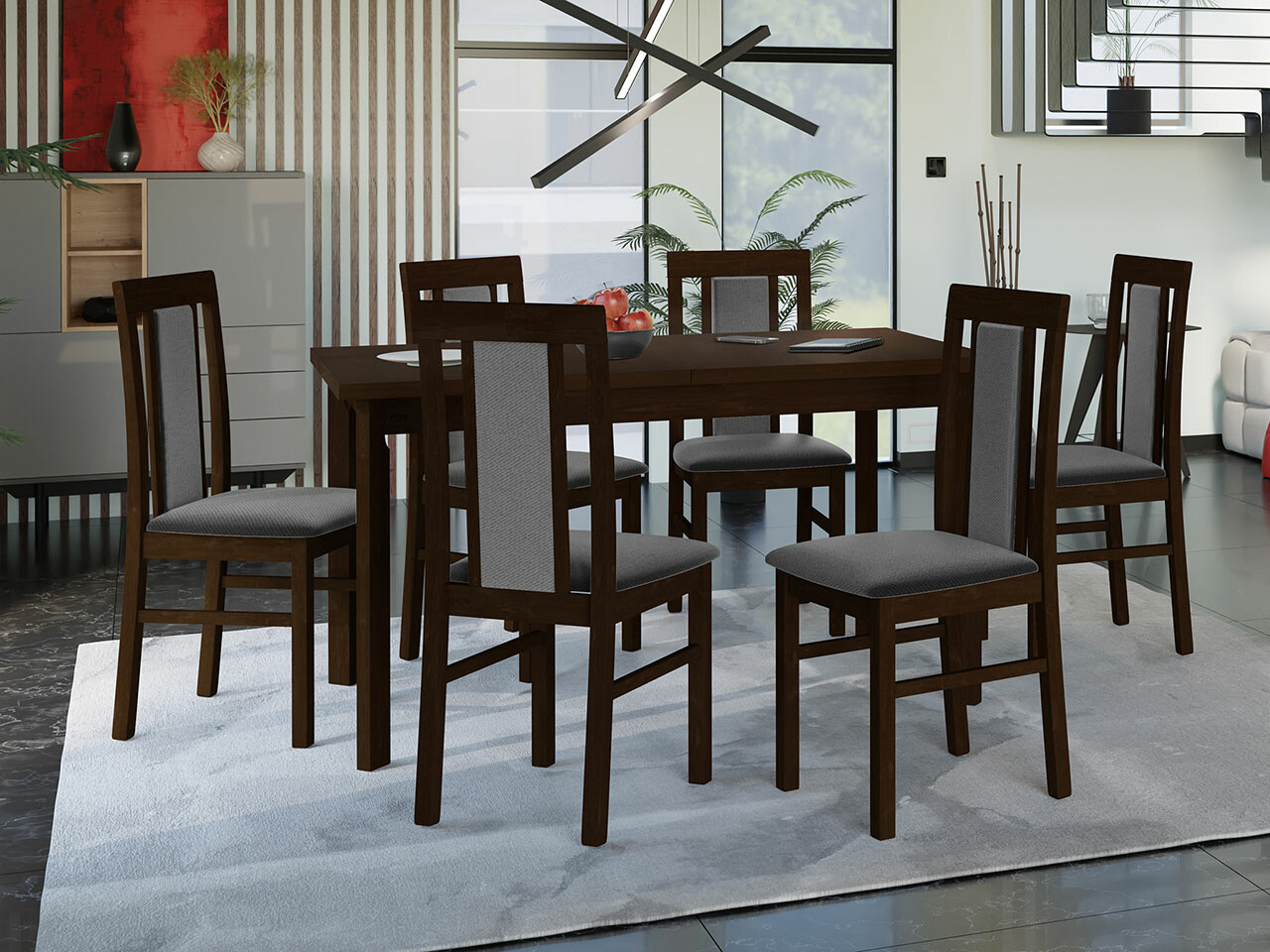 Dining set Victorville 315 (Nut)
