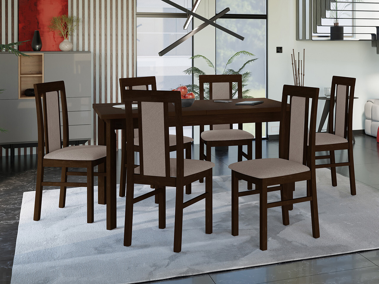 Dining set Victorville 315 (Nut)
