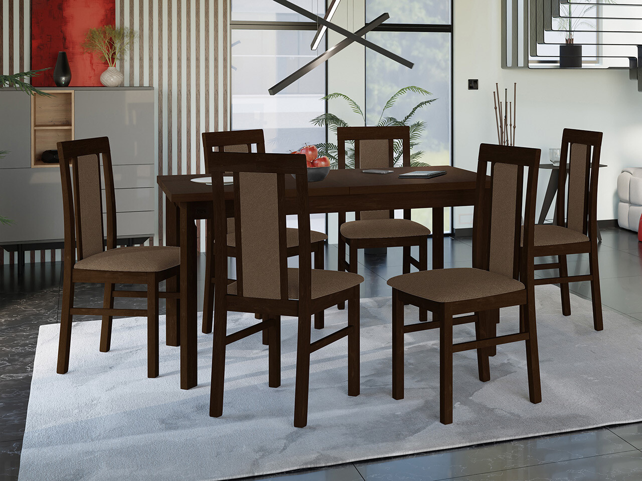 Dining set Victorville 315 (Nut)