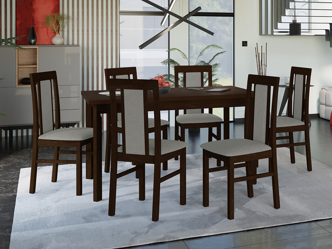 Dining set Victorville 315 (Nut)