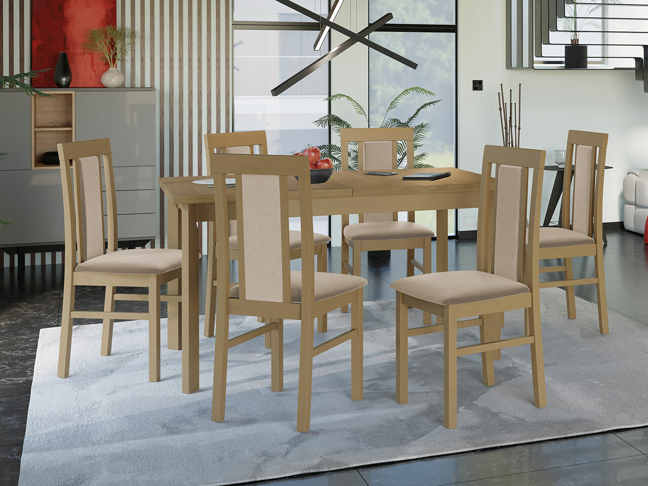 Dining set Victorville 315 (Sonoma oak)