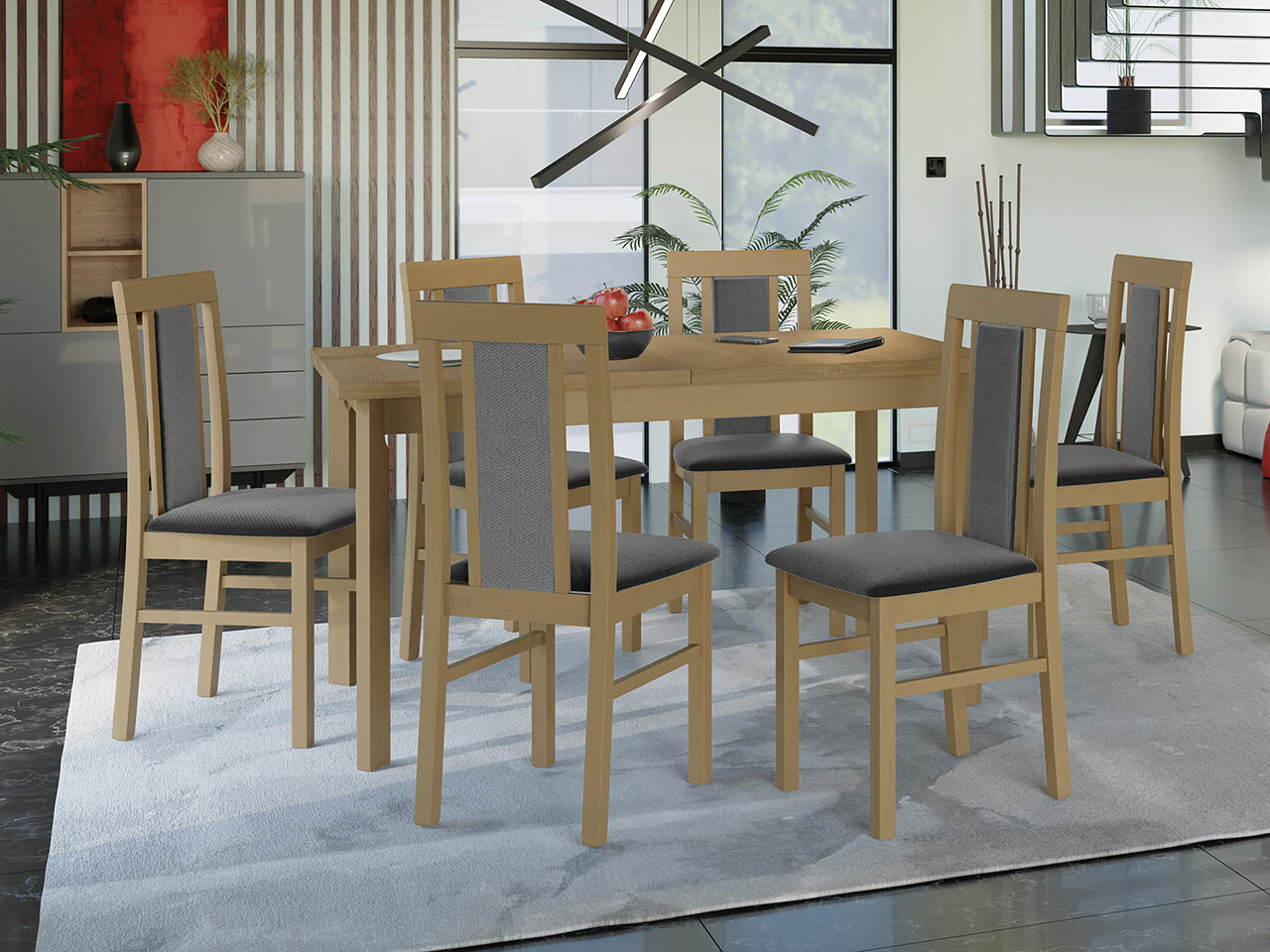 Dining set Victorville 315 (Sonoma oak)