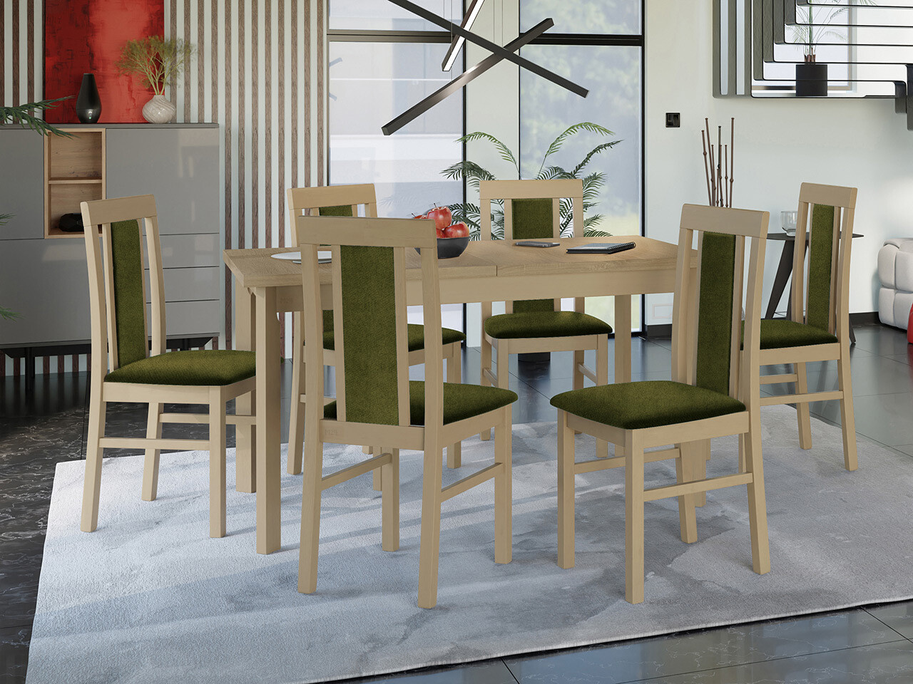 Dining set Victorville 315 (Sonoma oak)