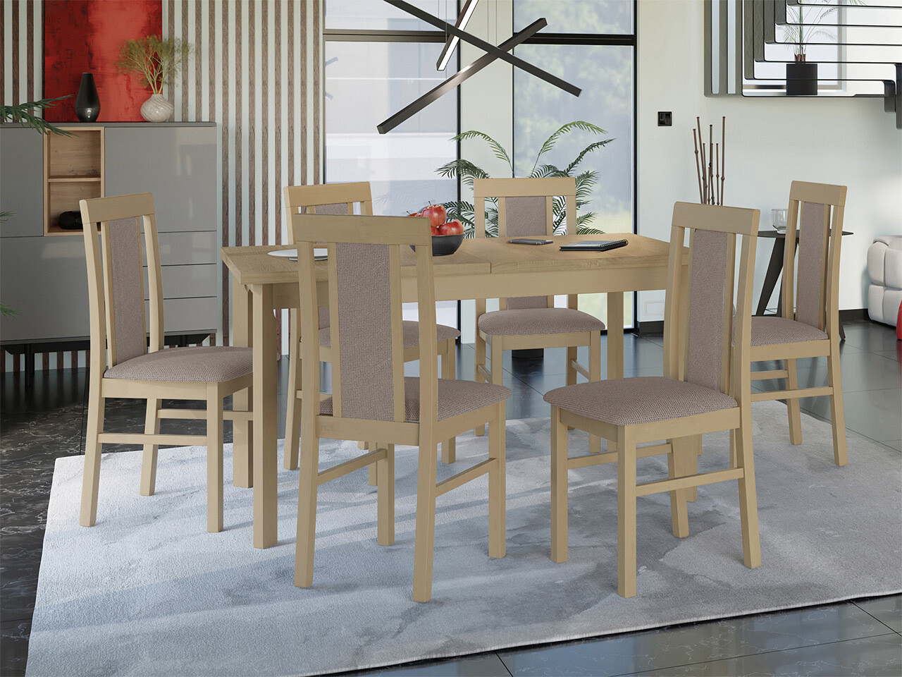 Dining set Victorville 315 (Sonoma oak)