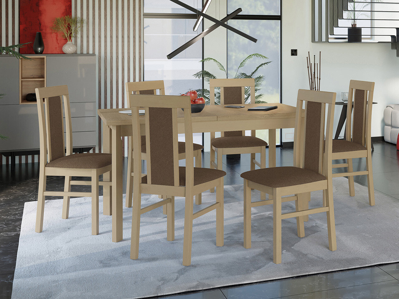 Dining set Victorville 315 (Sonoma oak)