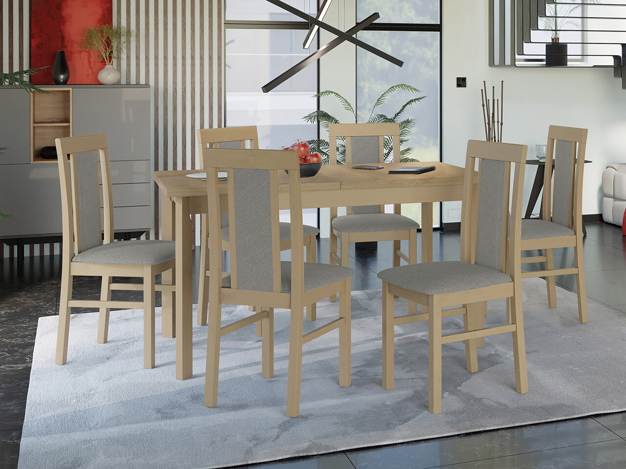 Dining set Victorville 315 (Sonoma oak)