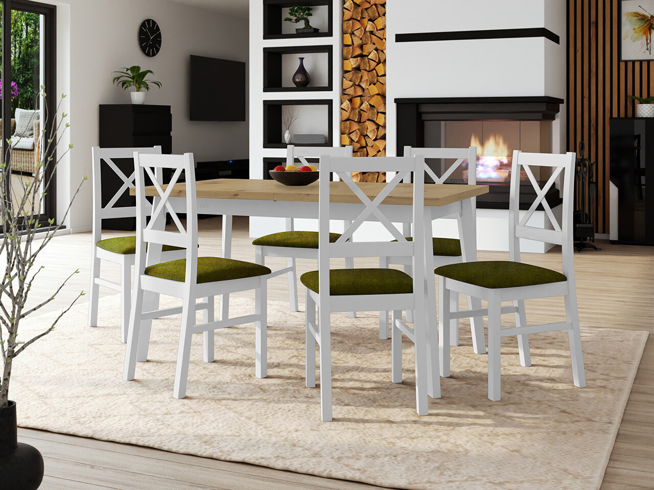 Dining set Victorville 316 (White)