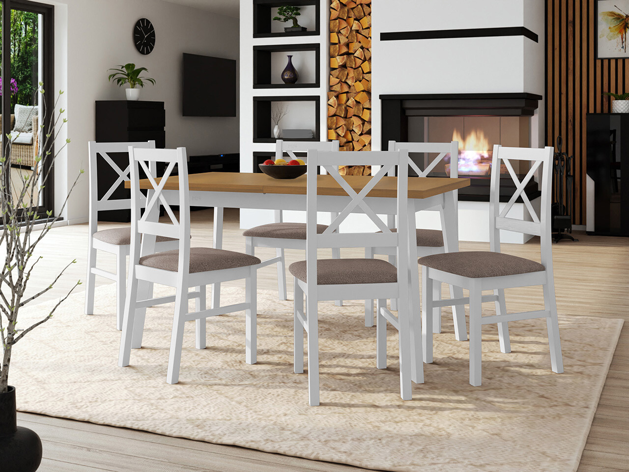 Dining set Victorville 317 (White)