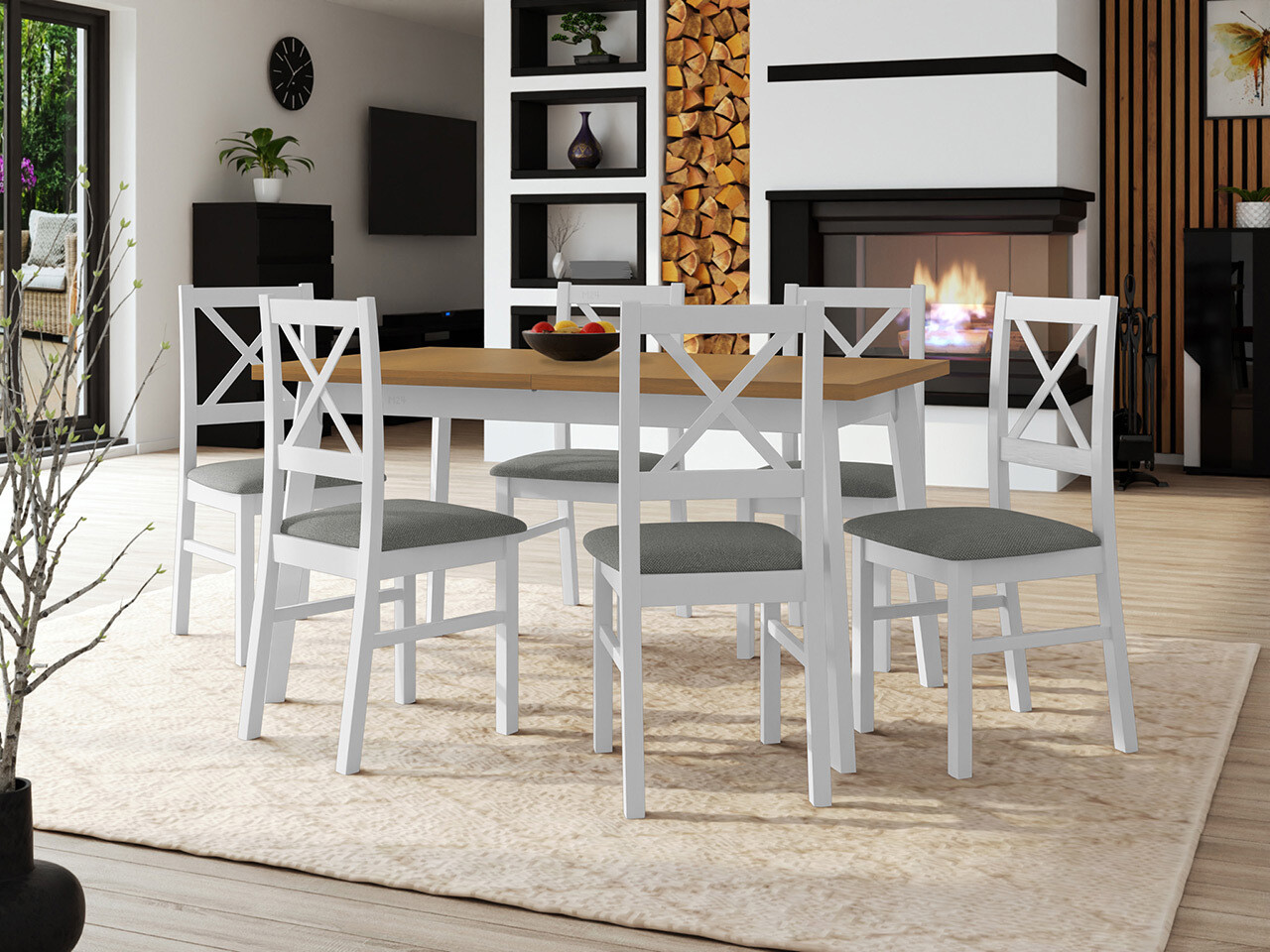 Dining set Victorville 317 (White)