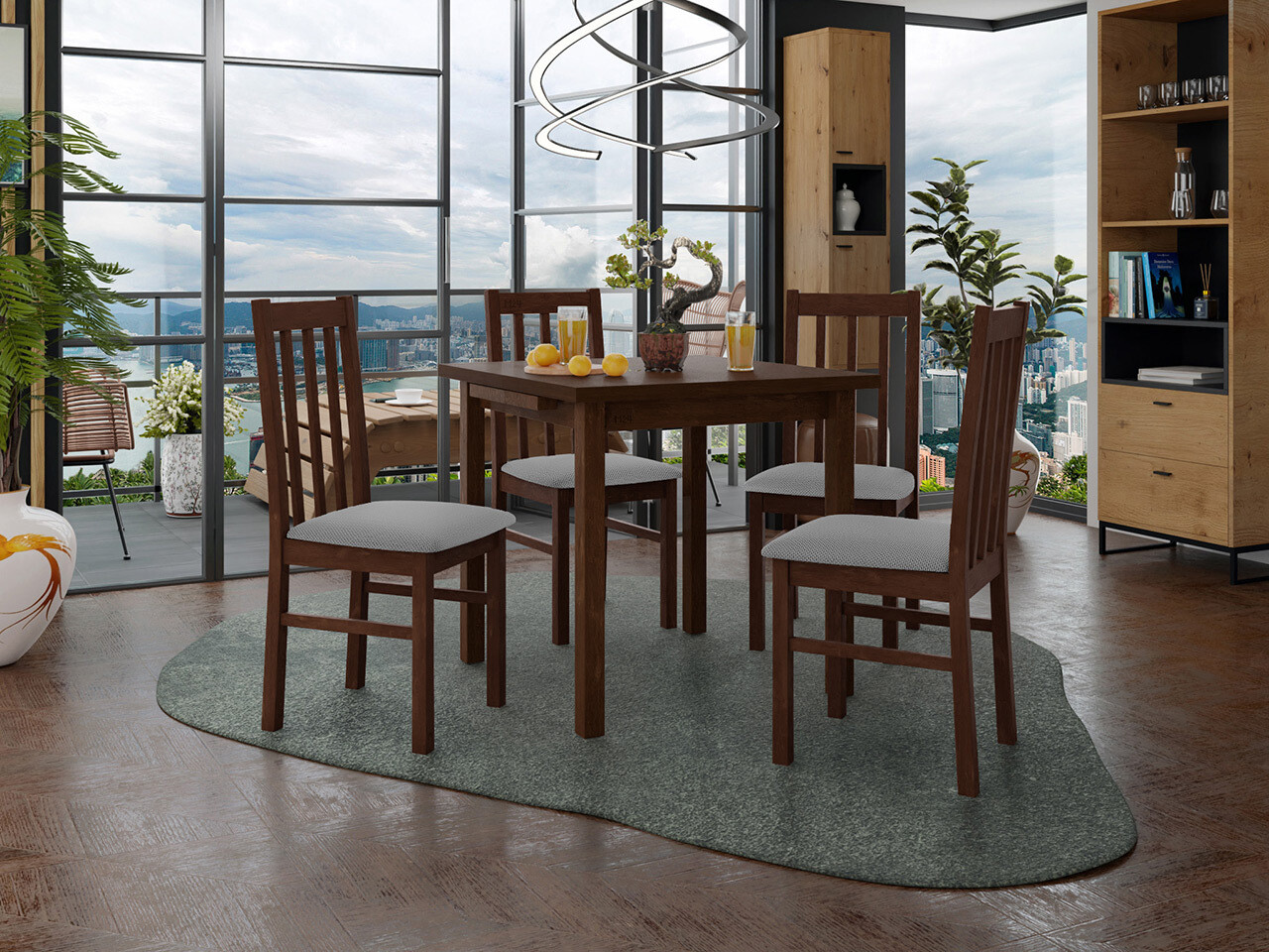 Dining set Victorville 319 (Nut)