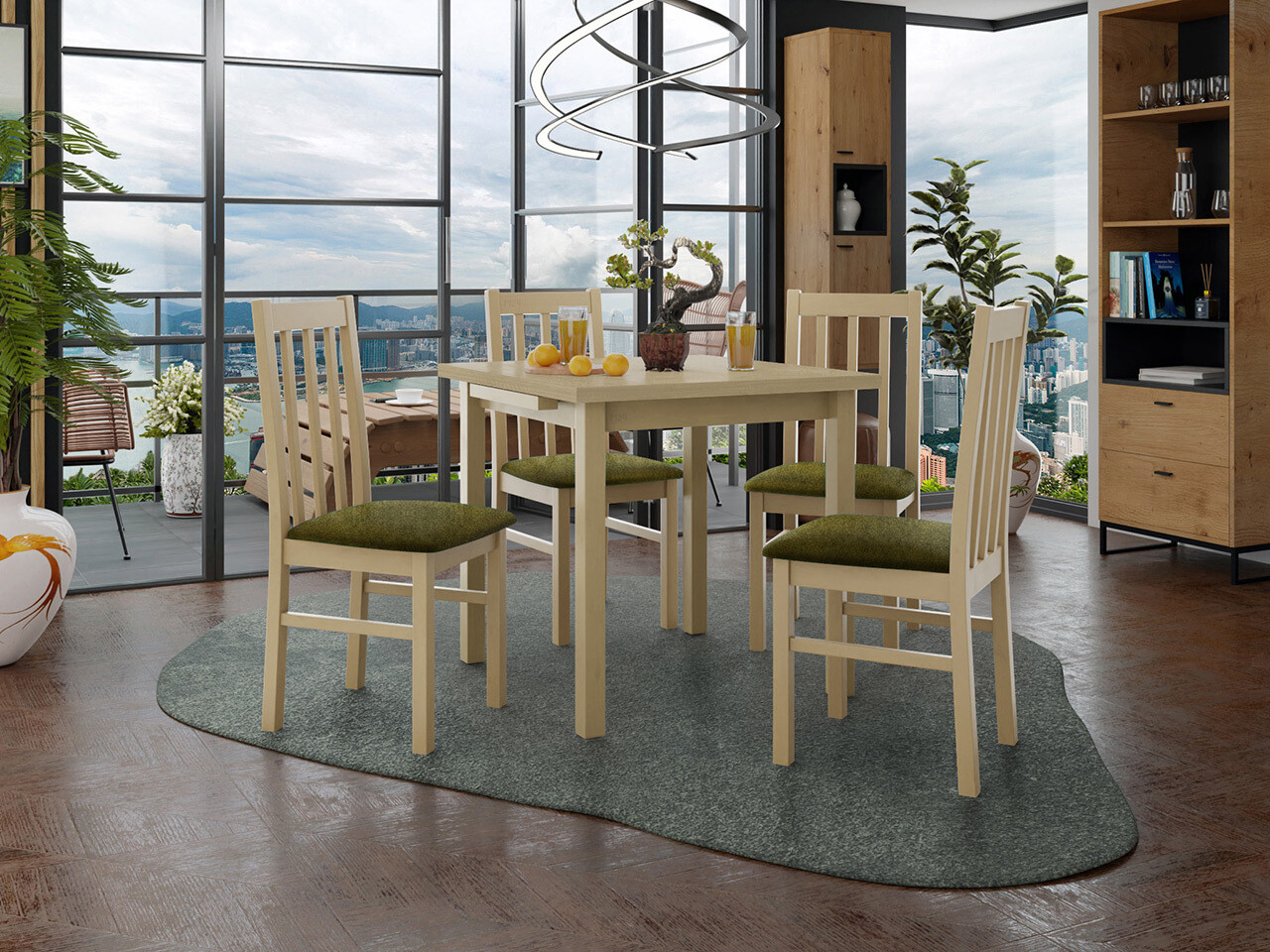 Dining set Victorville 319 (Sonoma oak)