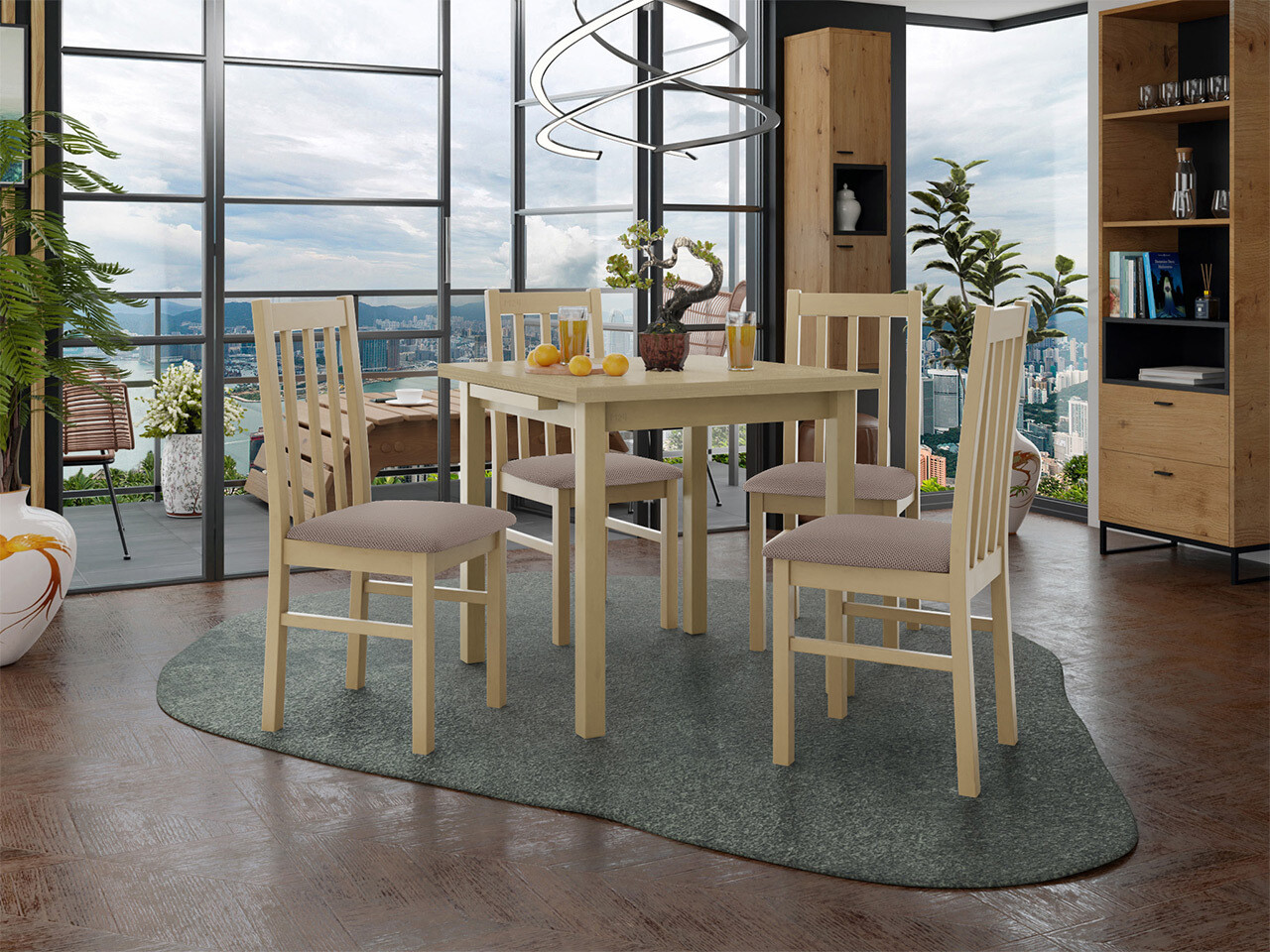 Dining set Victorville 319 (Sonoma oak)