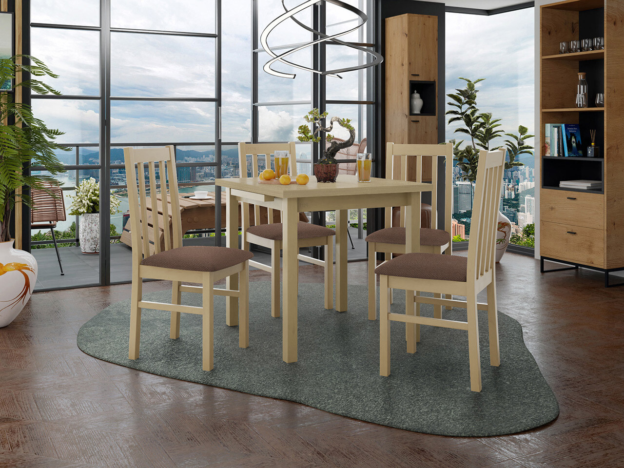 Dining set Victorville 319 (Sonoma oak)