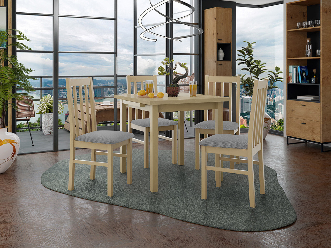 Dining set Victorville 319 (Sonoma oak)