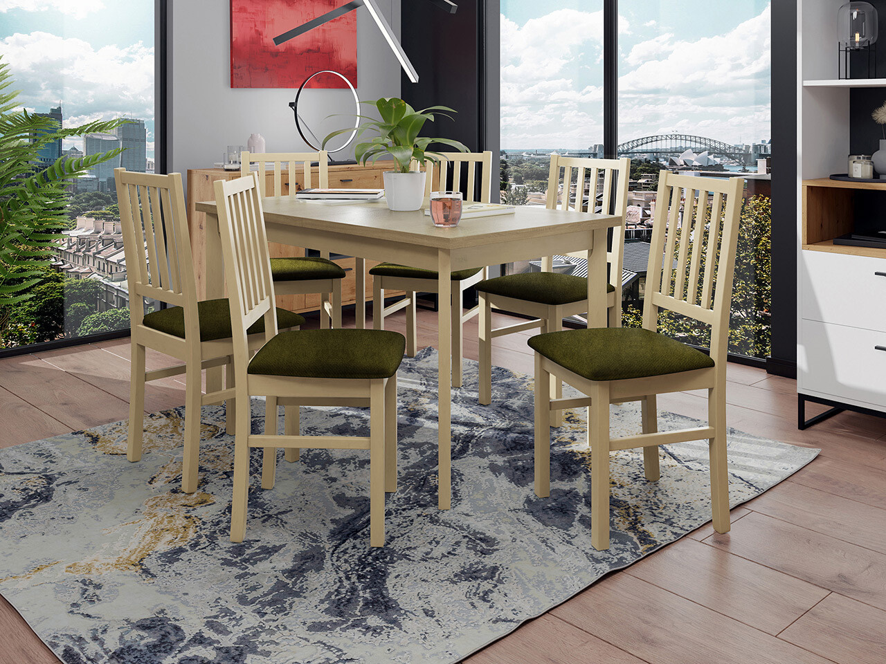 Dining set Victorville 320 (Sonoma oak)