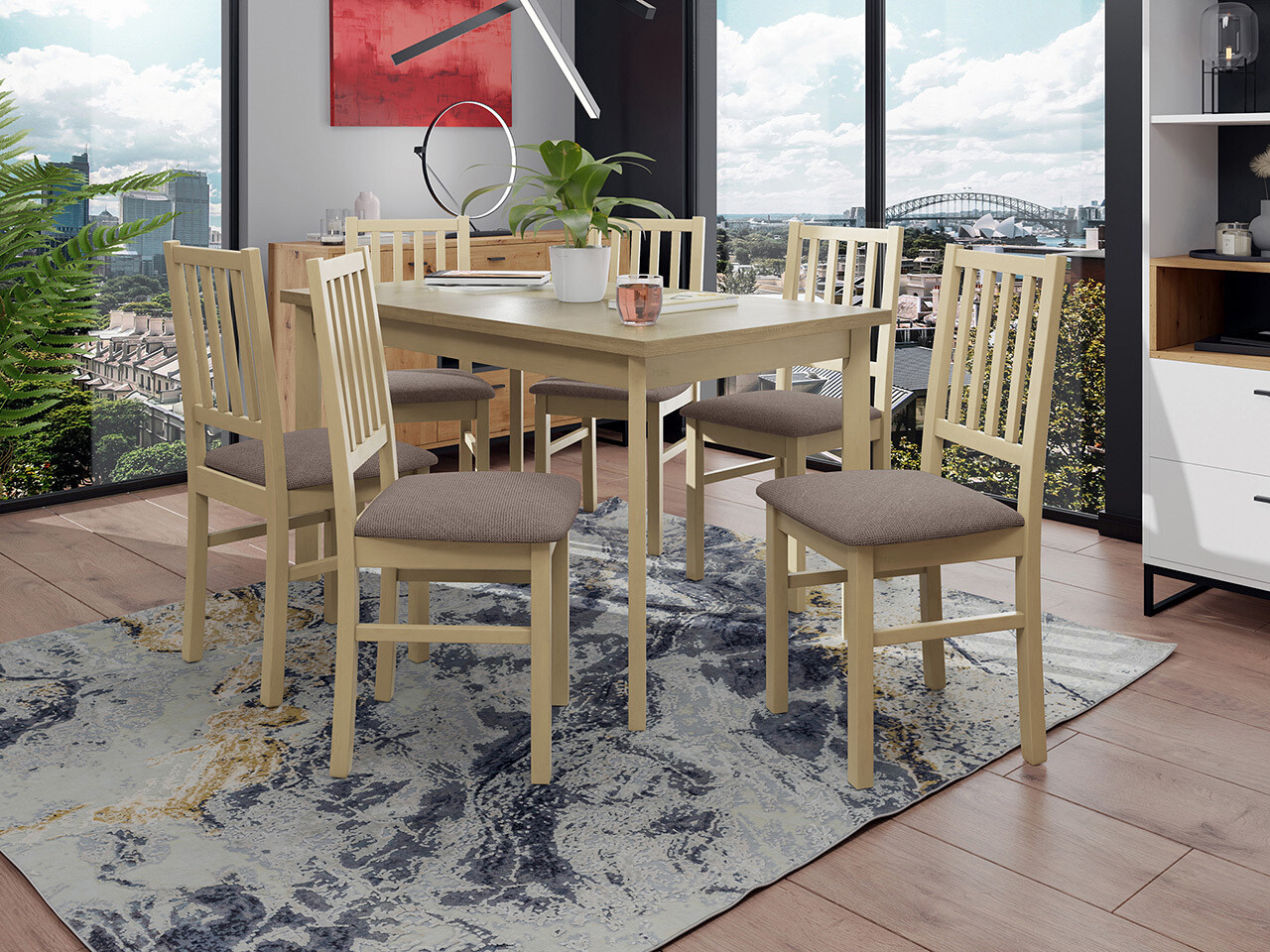 Dining set Victorville 320 (Sonoma oak)