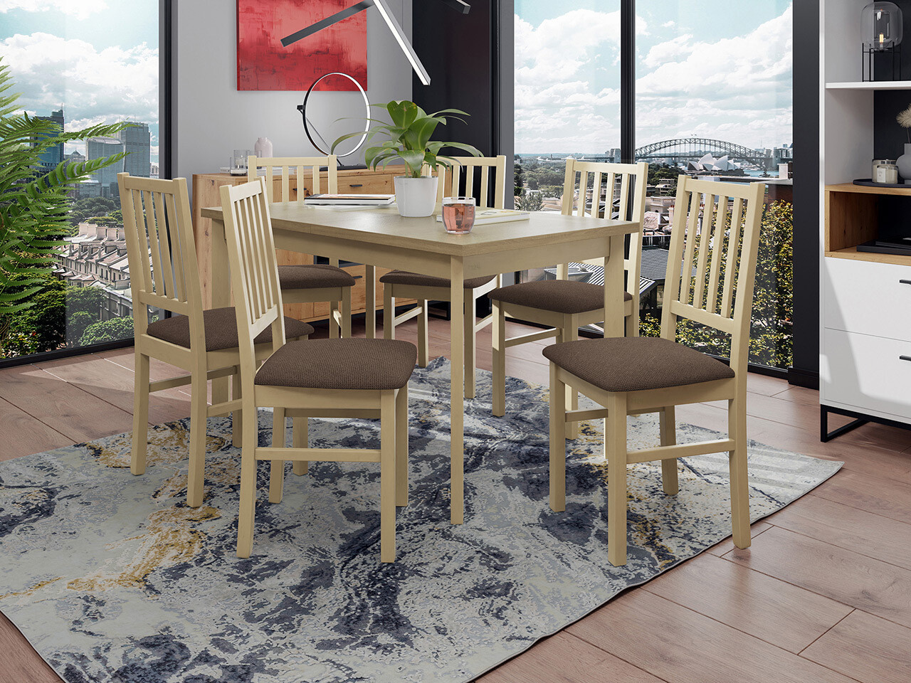 Dining set Victorville 320 (Sonoma oak)