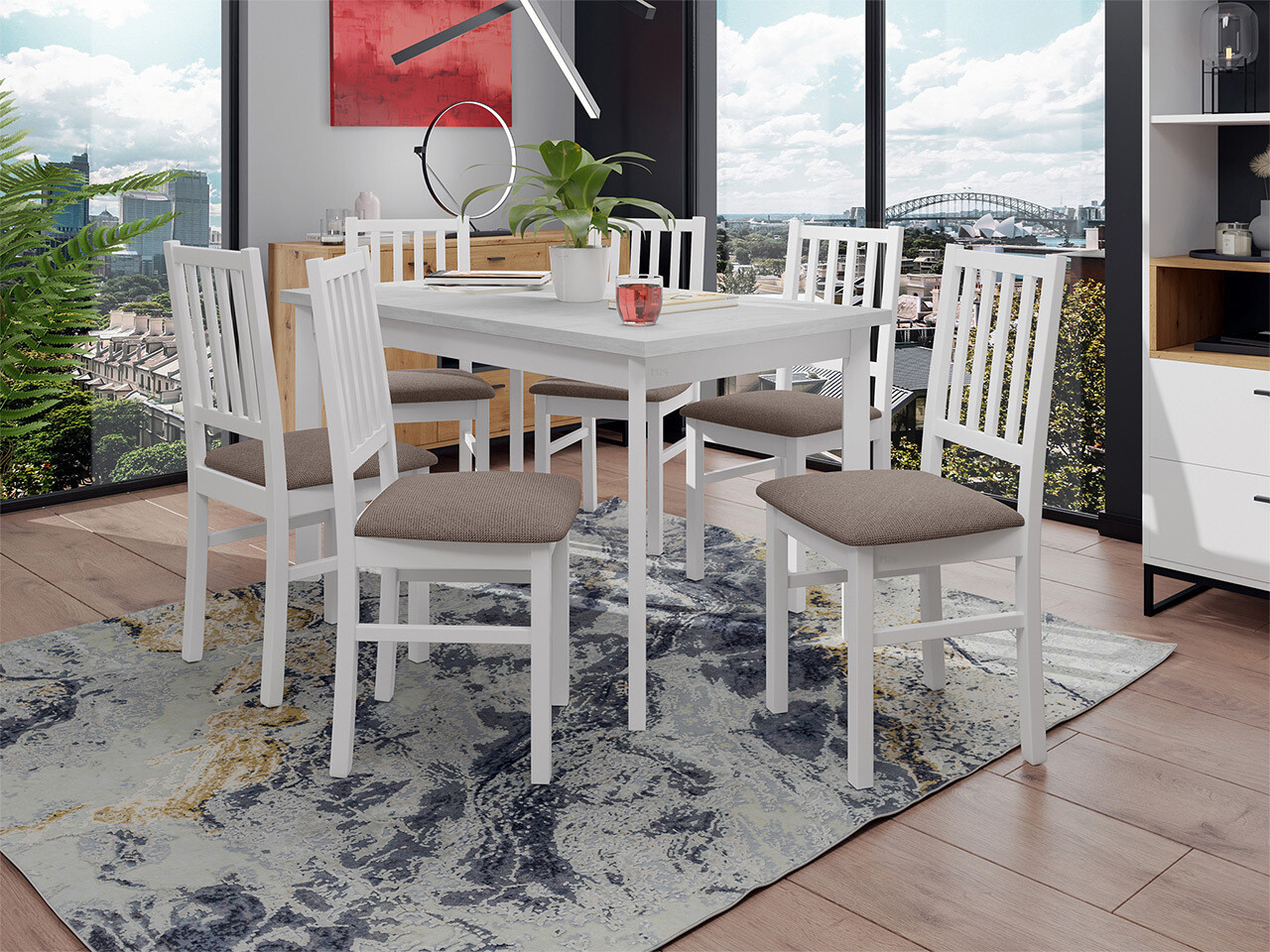 Dining set Victorville 320 (White)