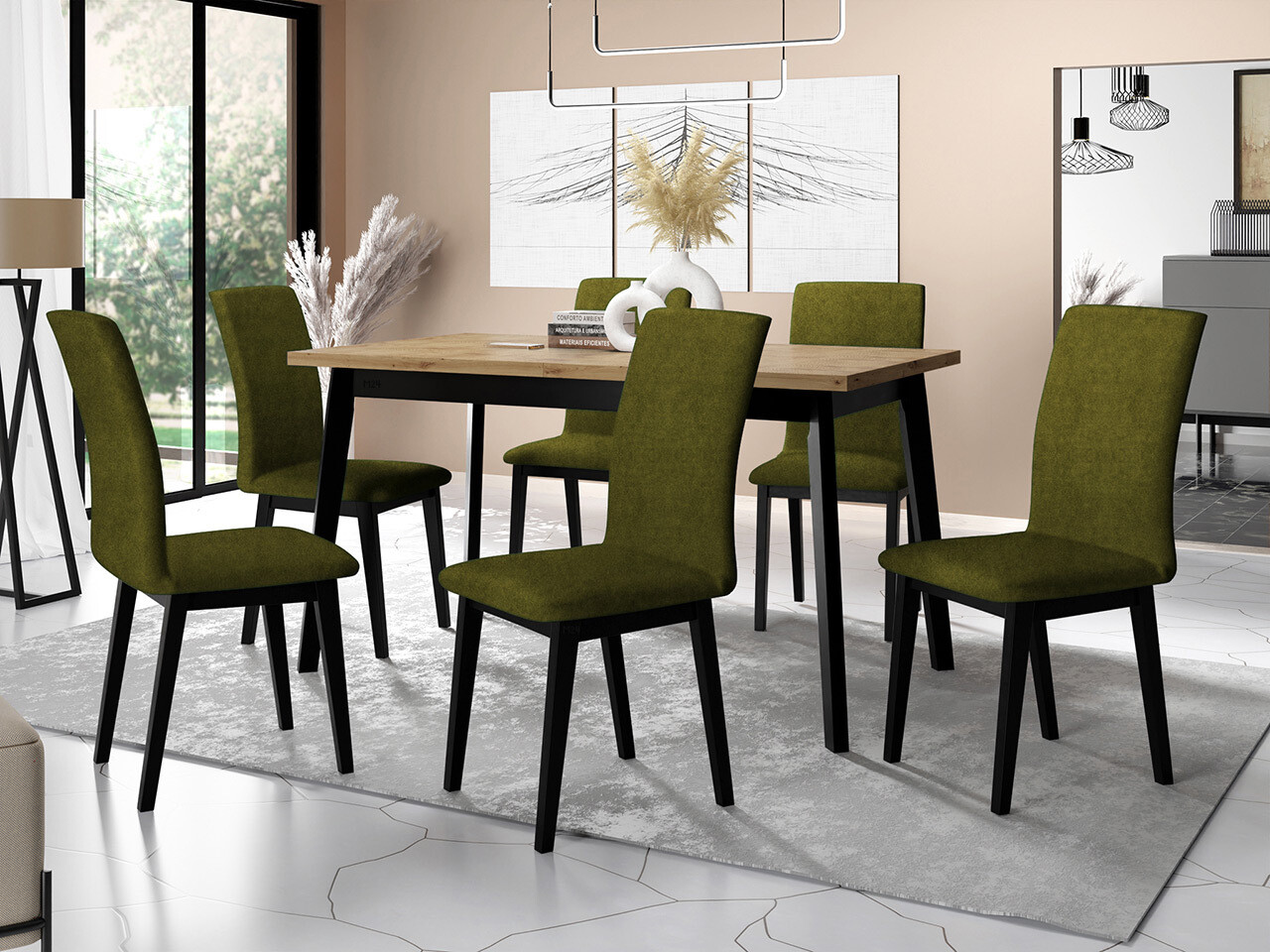 Dining set Victorville 321 (Black)