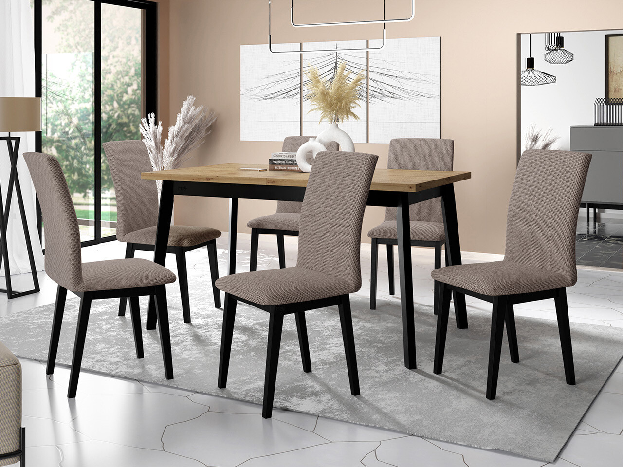 Dining set Victorville 321 (Black)