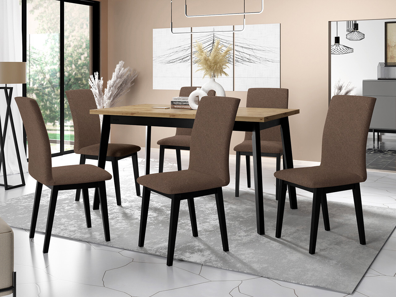 Dining set Victorville 321 (Black)