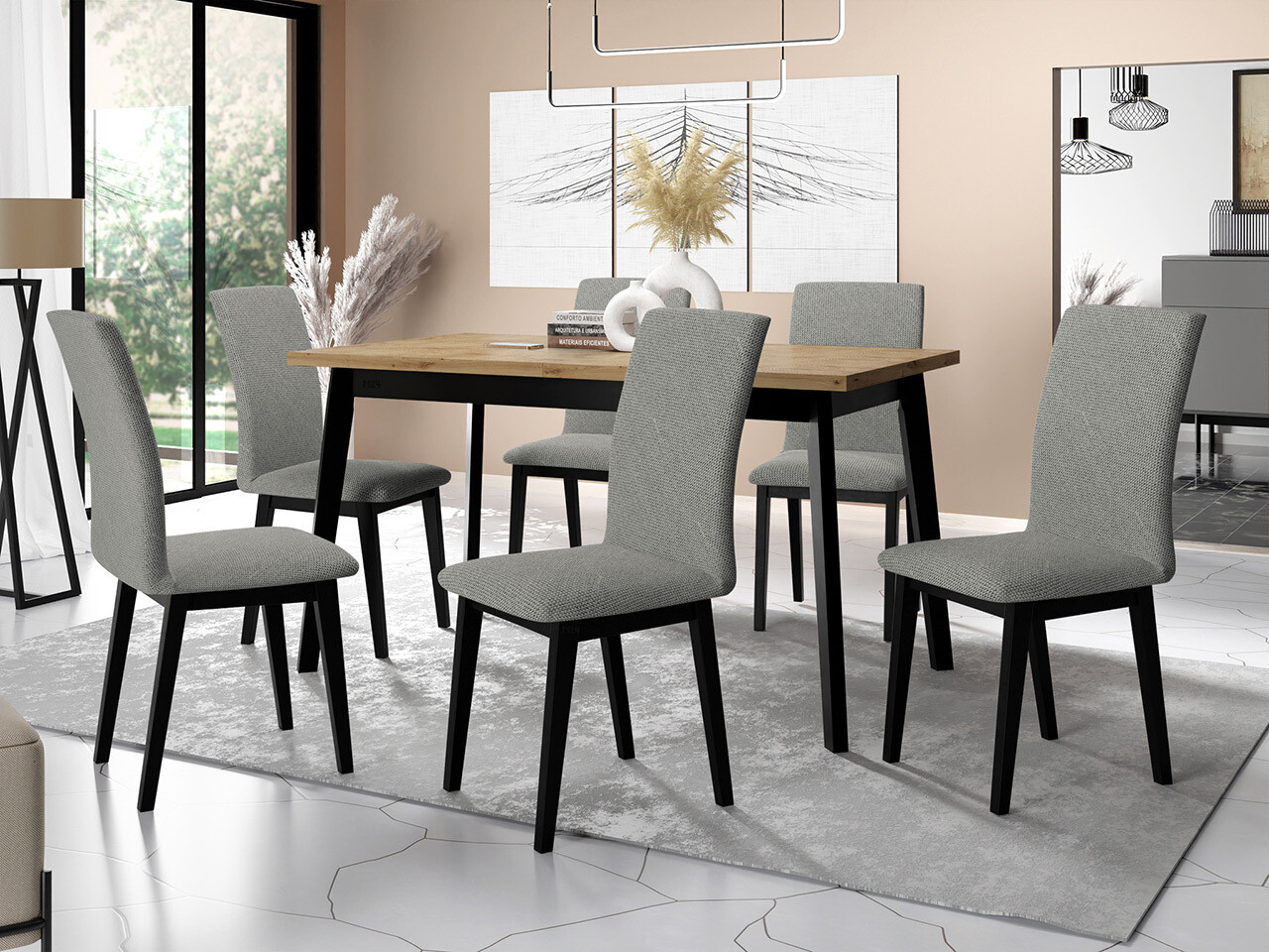Dining set Victorville 321 (Black)