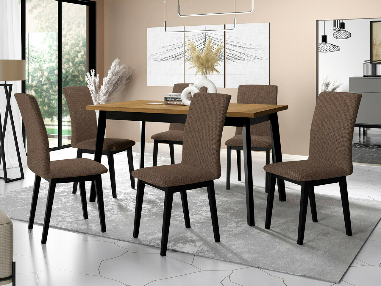 Dining set Victorville 322 (Black)