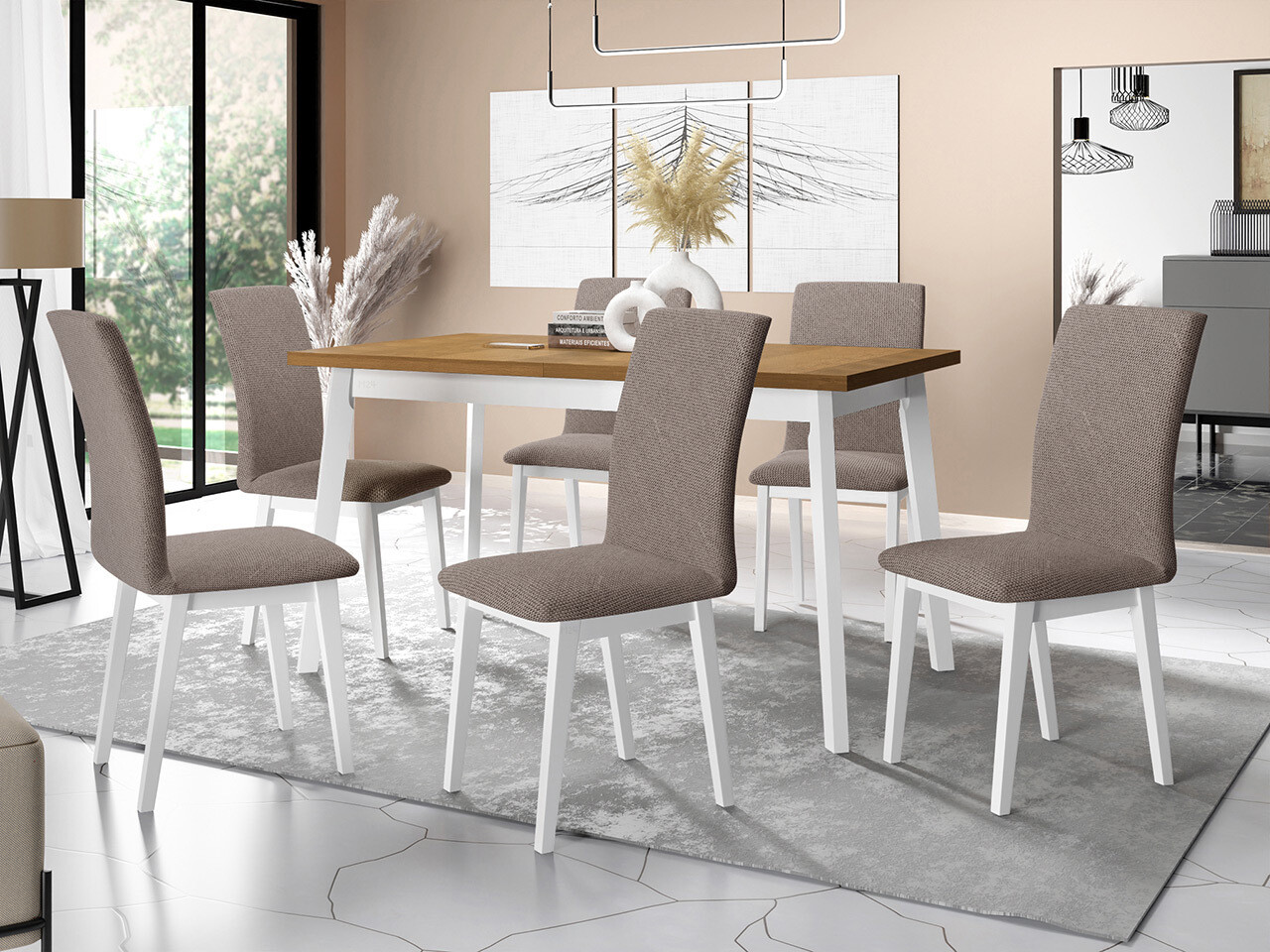 Dining set Victorville 322 (White)