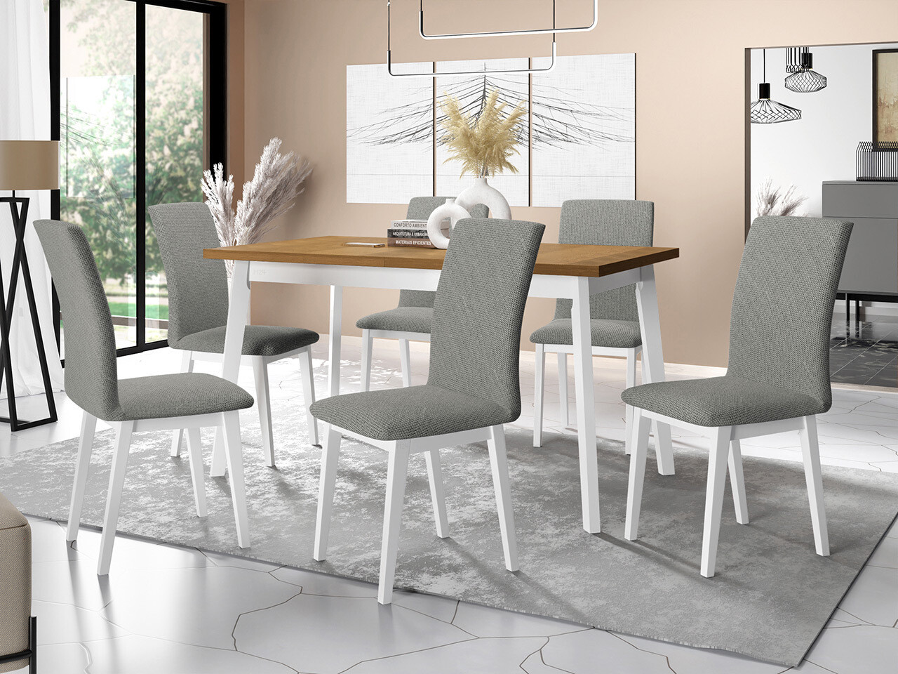 Dining set Victorville 322 (White)